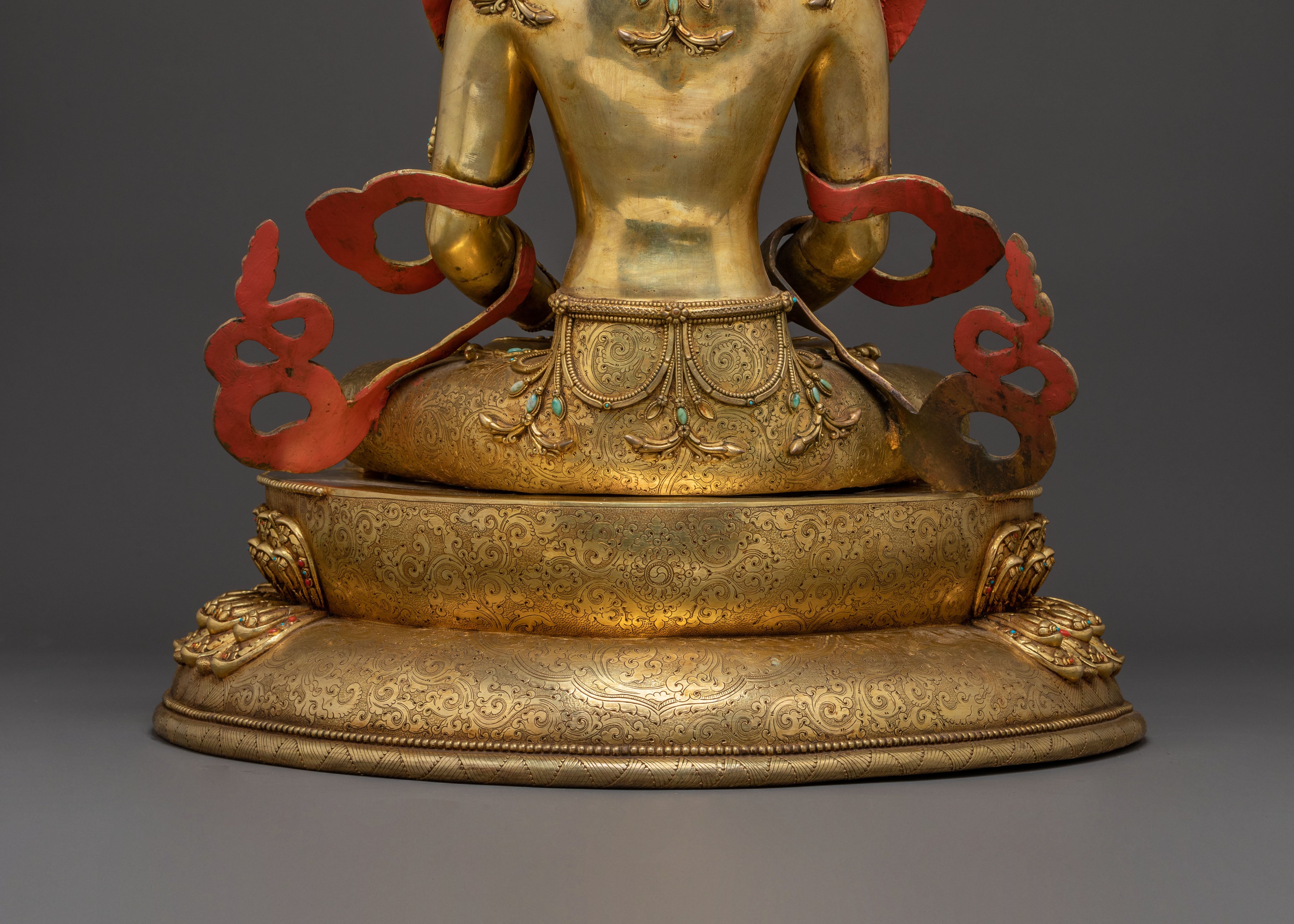 Amitayus Buddha Statue: 24K Gold Gilded | Symbol of Longevity