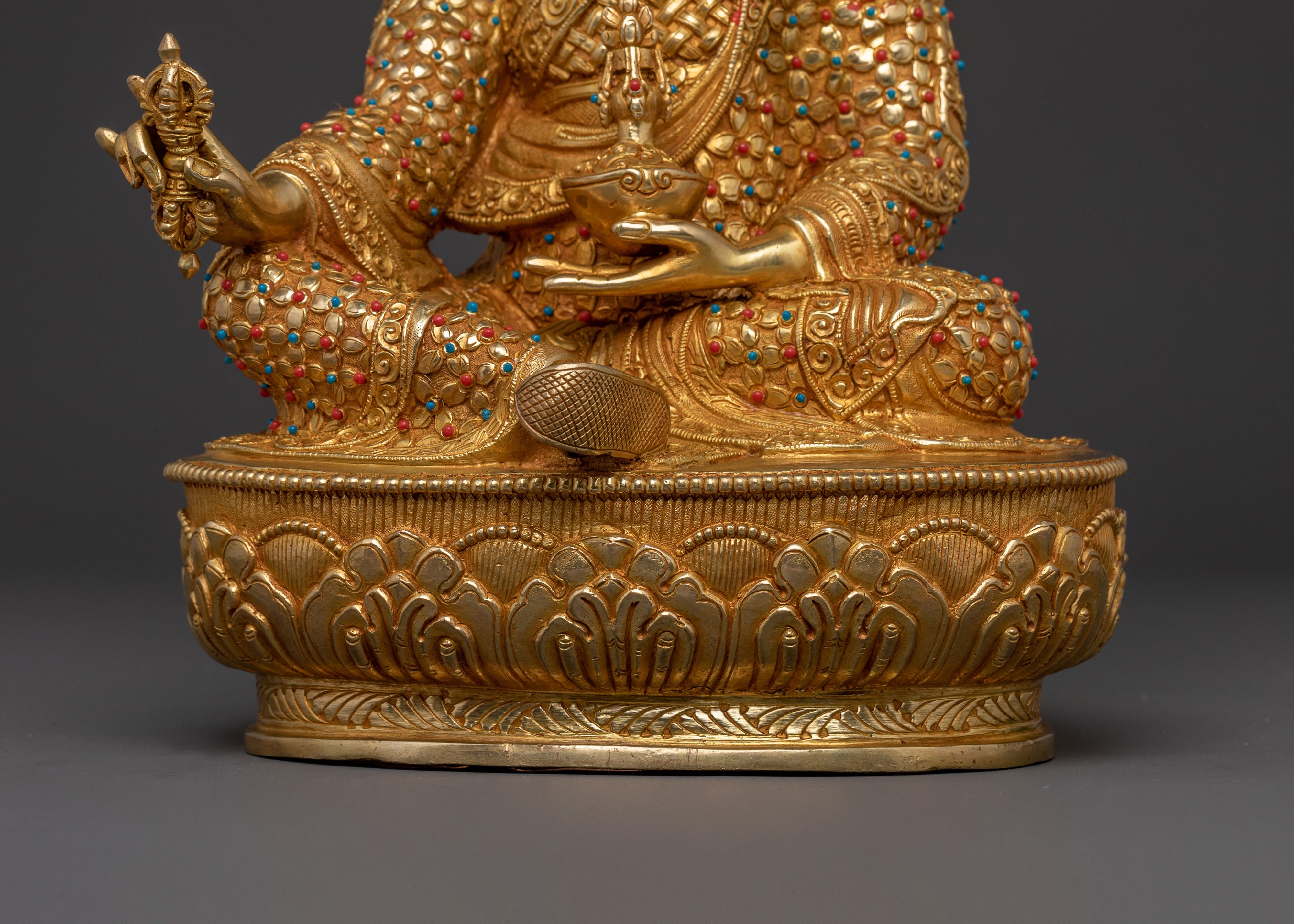 Lotus Born Guru Rinpoche Figure for Altar | Buddhist Home Decor