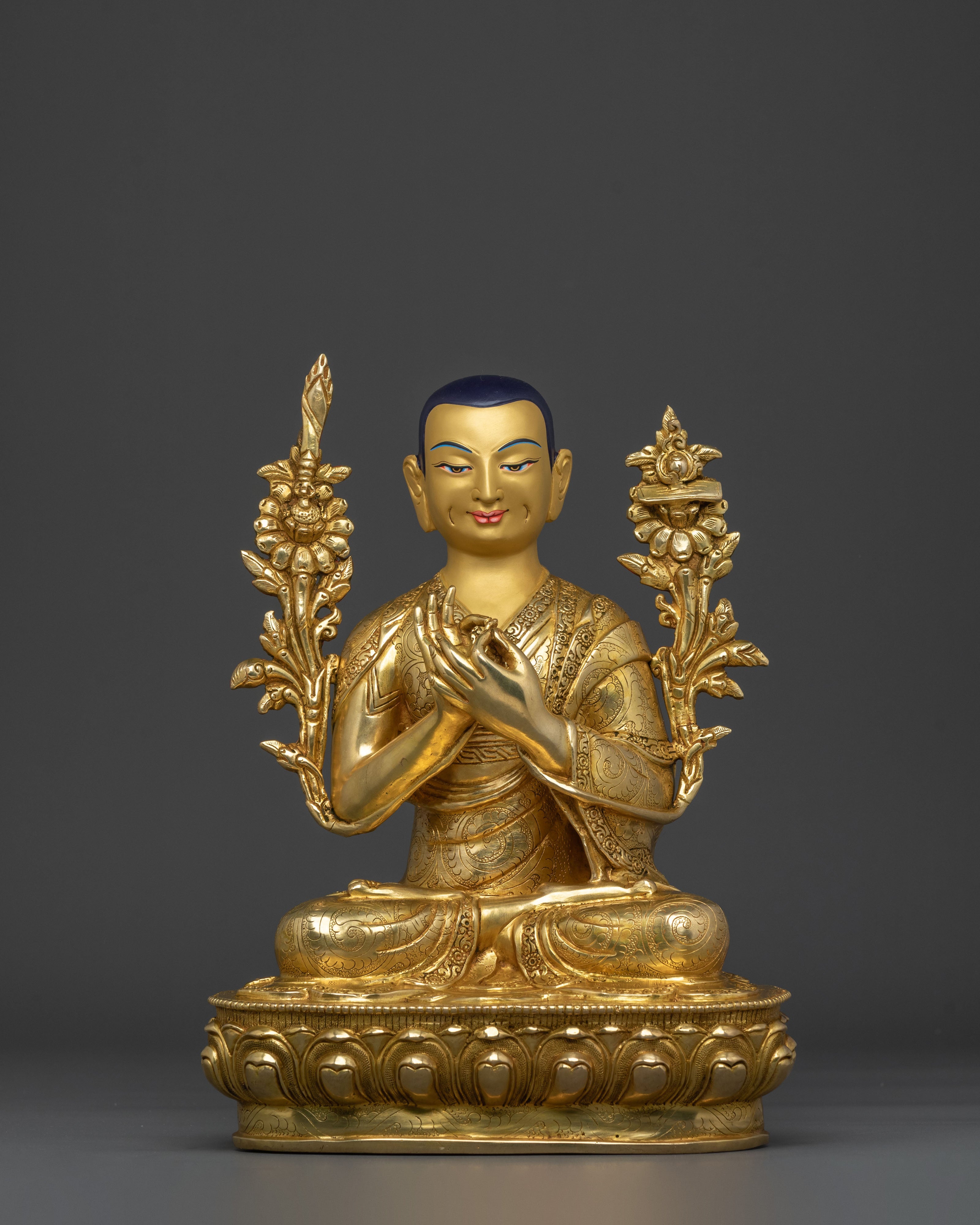 Tsongkhapa with Disciples Sculpture Set | Altar Home Decor