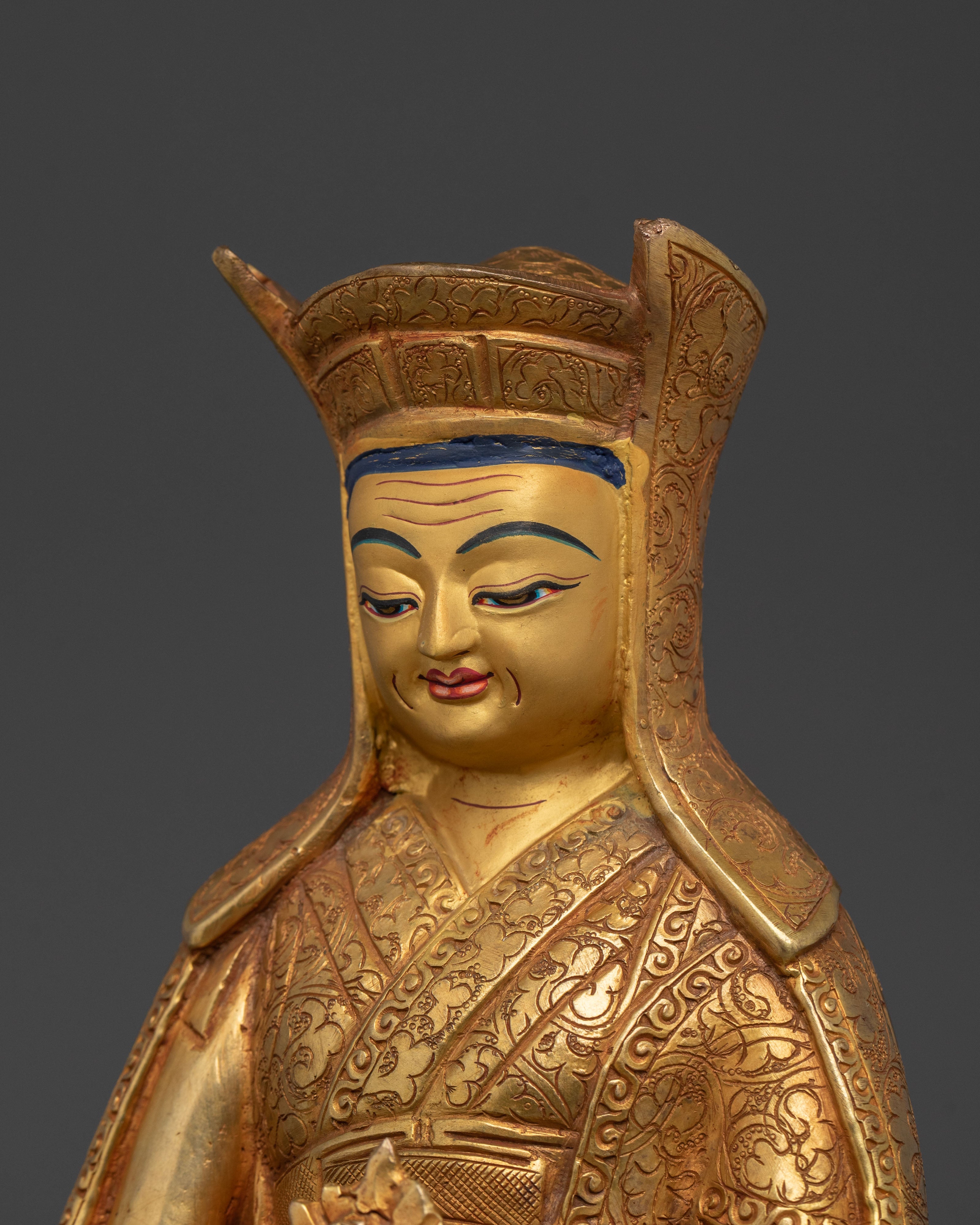 Himalayan Buddhist Master Set | Sacred Tibetan Guru Sculpture Collection