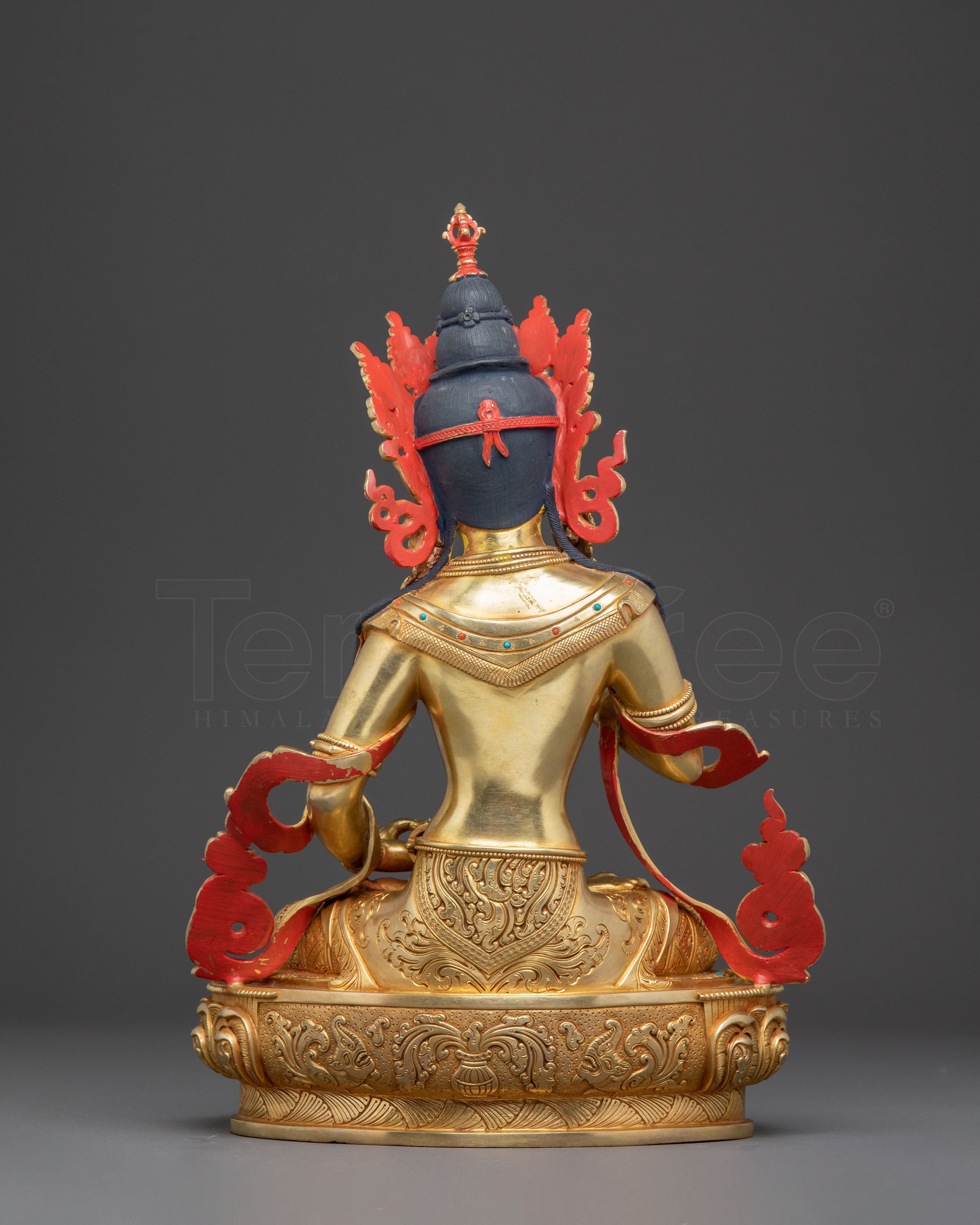 Handmade Dorje Sempa Statue of Purification - Exquisite Gold Gilded