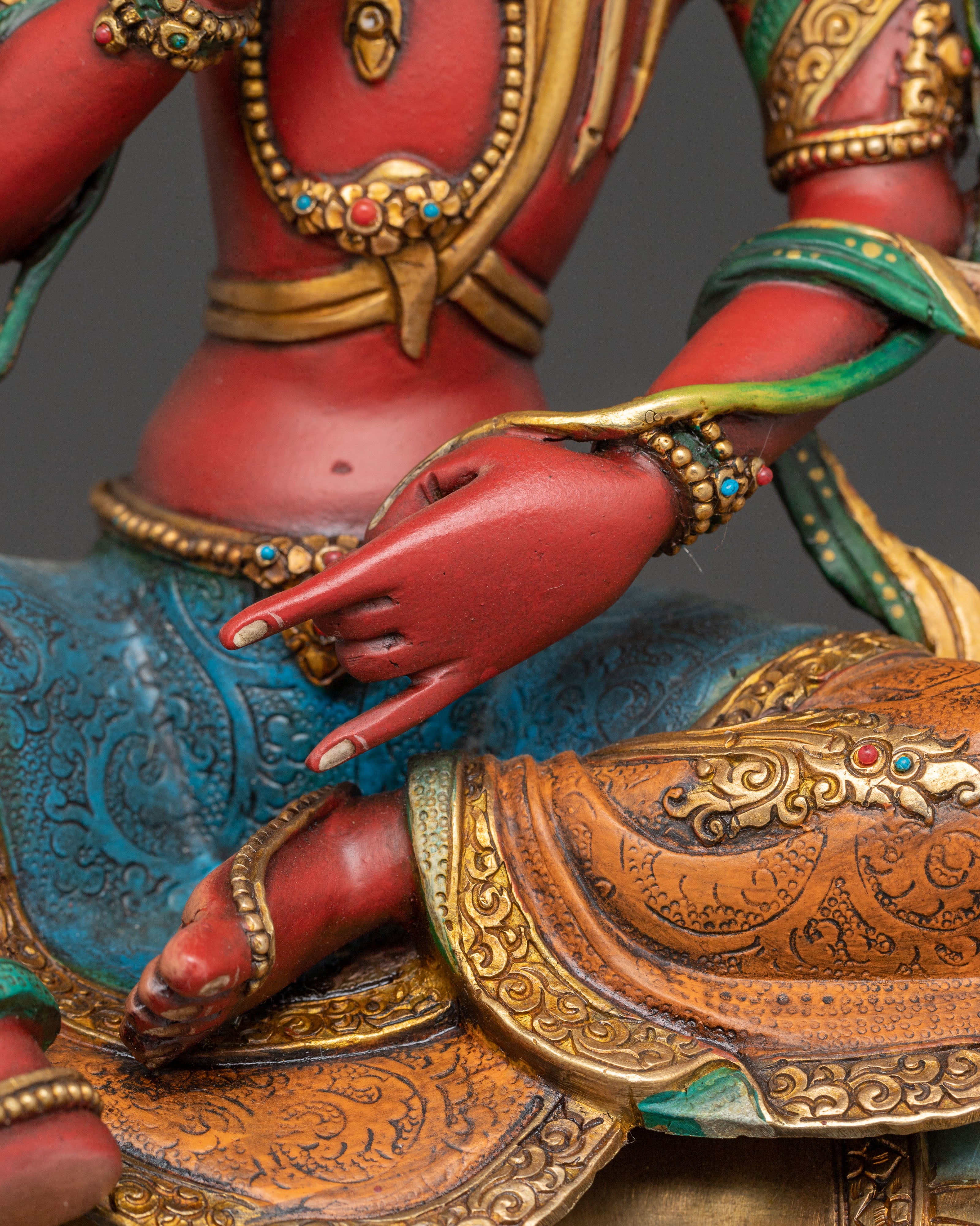 Simhanada Lokeshvara and Lokeshwor Statue Set | Symbol of Fearless Wisdom