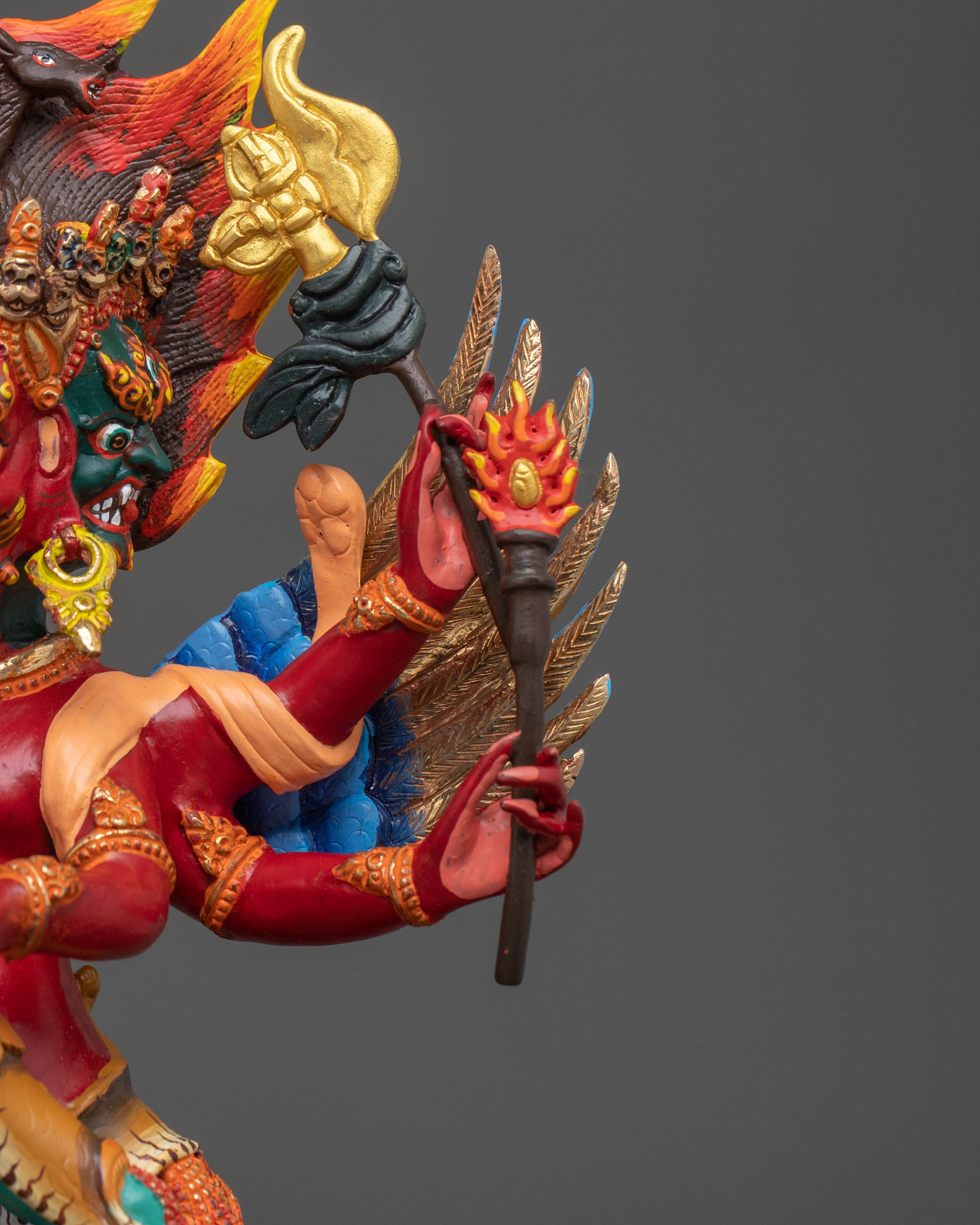 Handcrafted Heyagriva Sculpture | Wrathful Deity of Protection