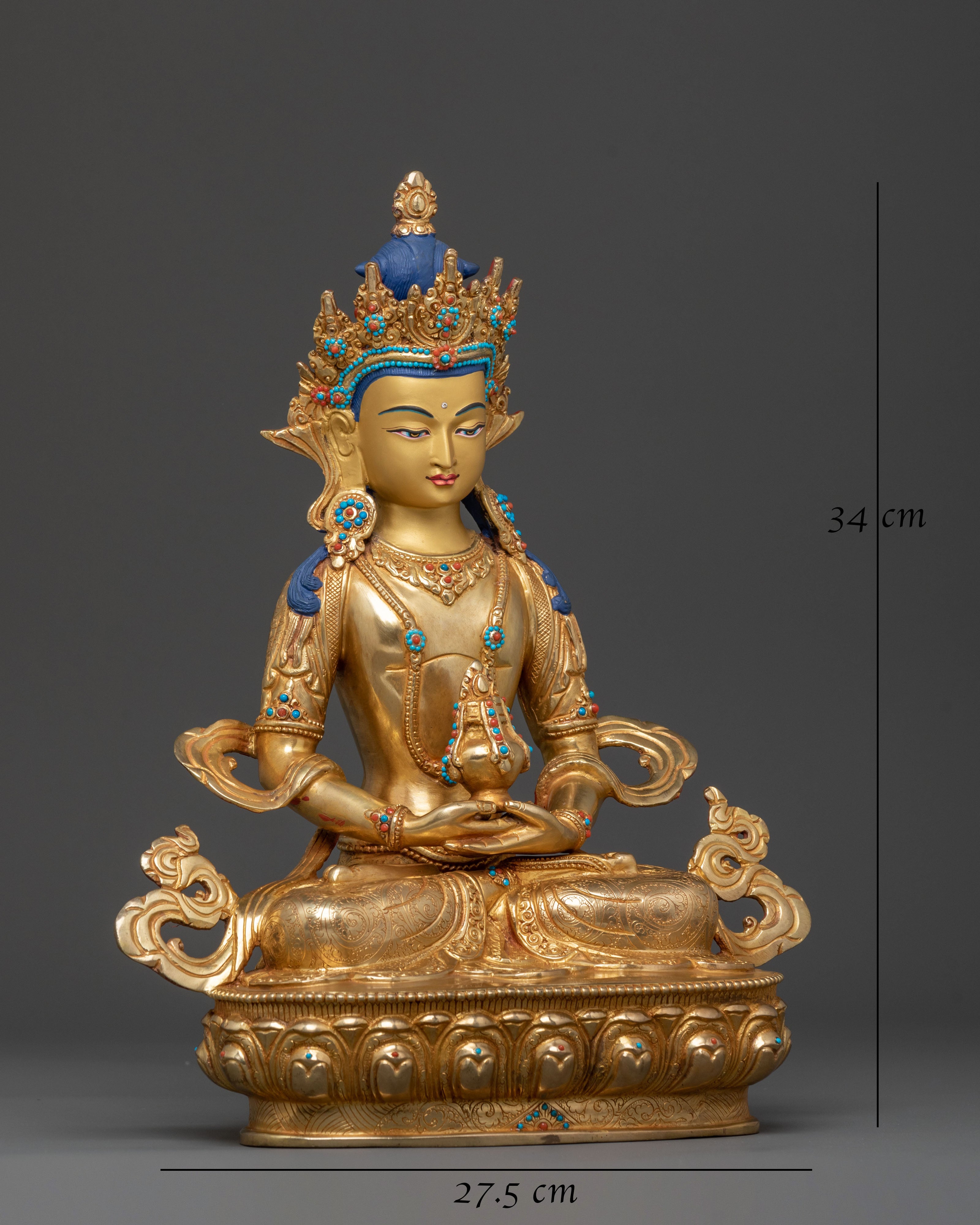 Amitayus Immortal Wisdom Statue | Spiritual Altar Decor