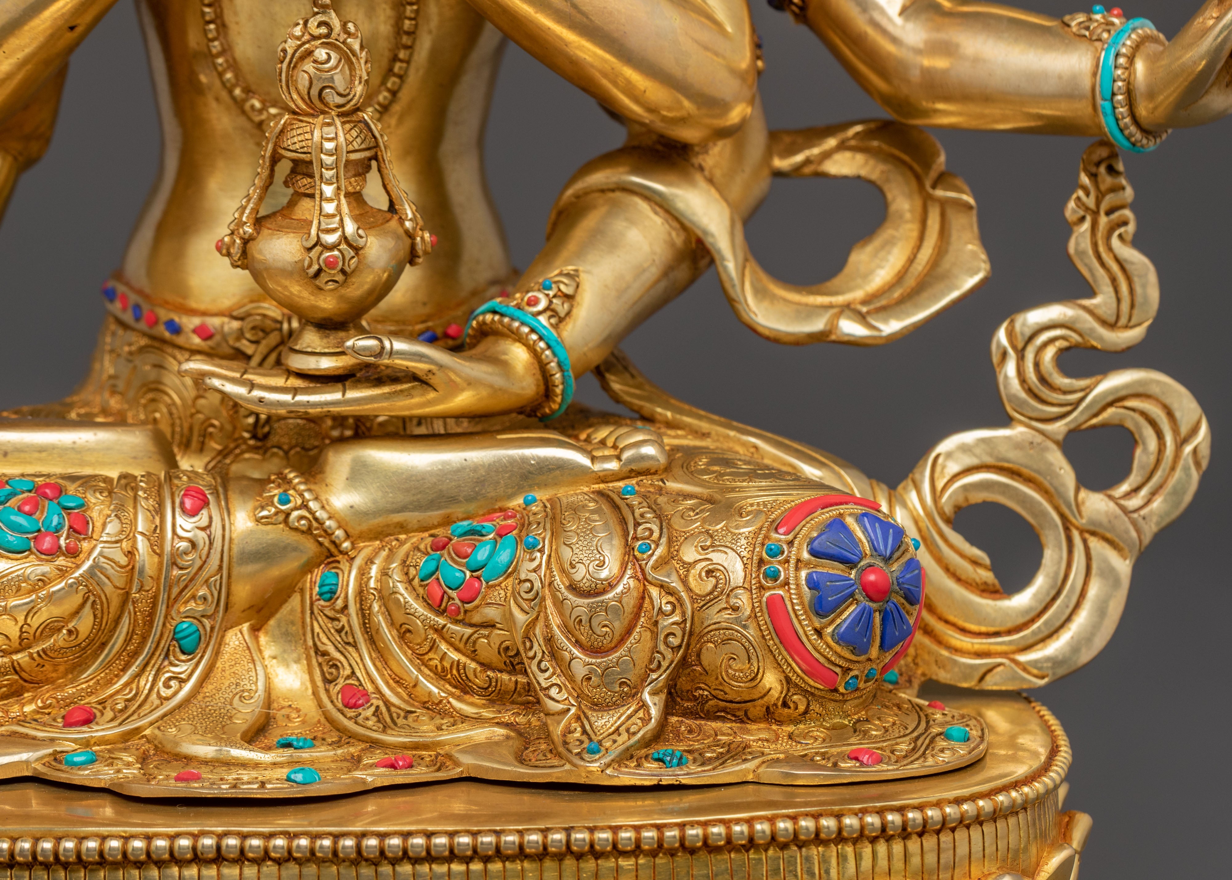 Namgyalma Divine Statue - Exquisite 24K Gold Gilded
