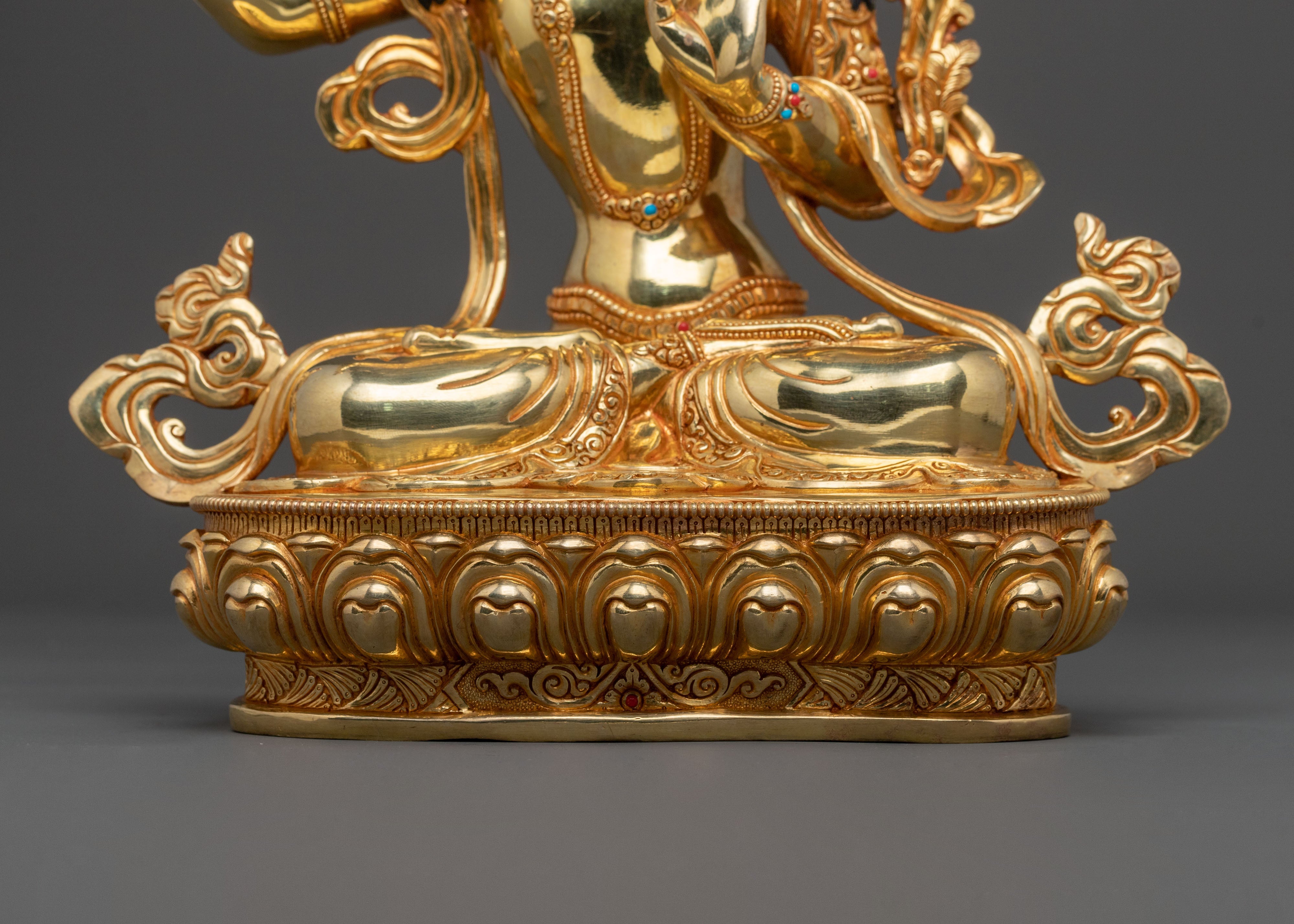 Sacred Manjushri Statue for Meditation | Buddhist Altar Sculpture