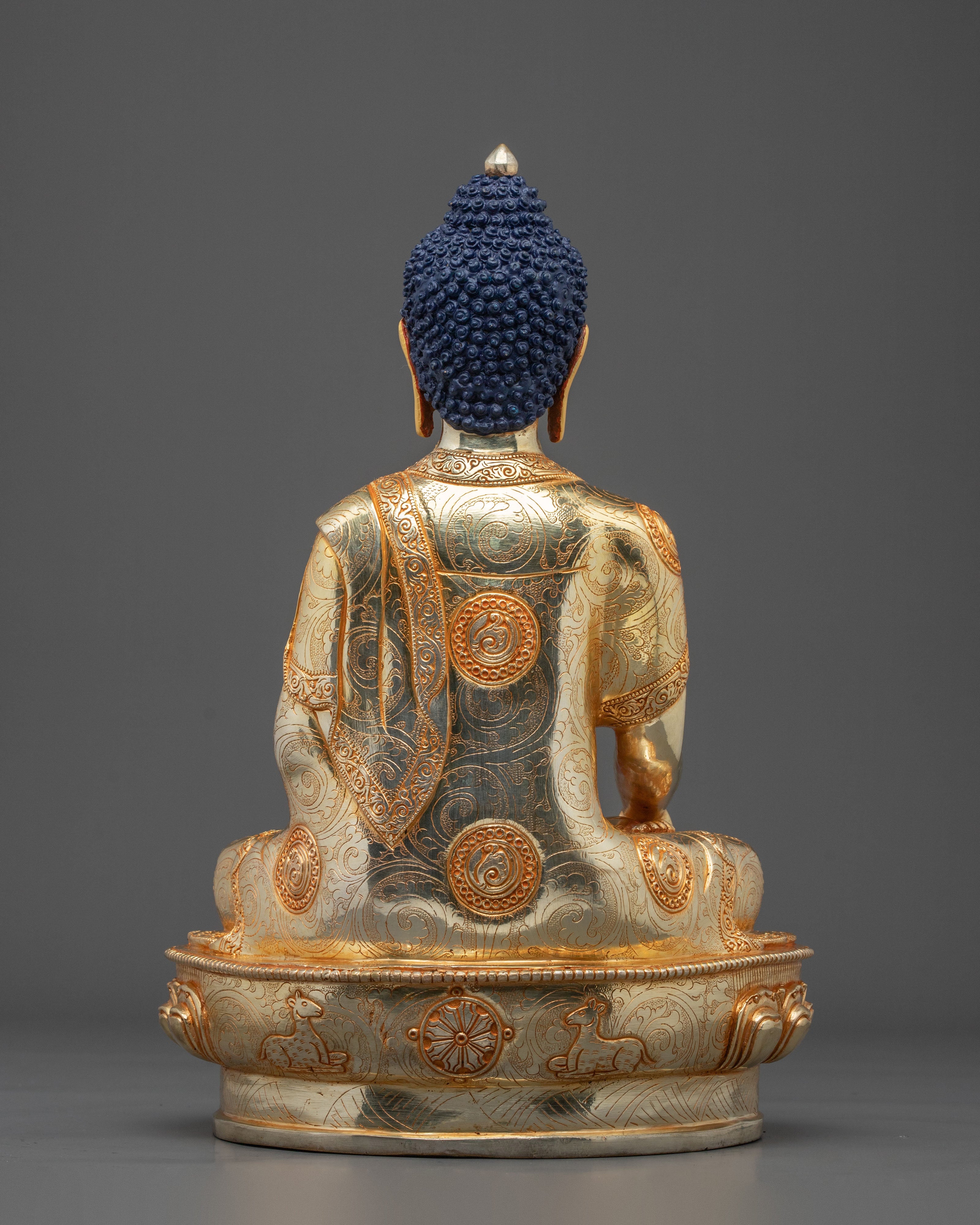 Shakyamuni Buddha Statue | Golden Meditative Figurine