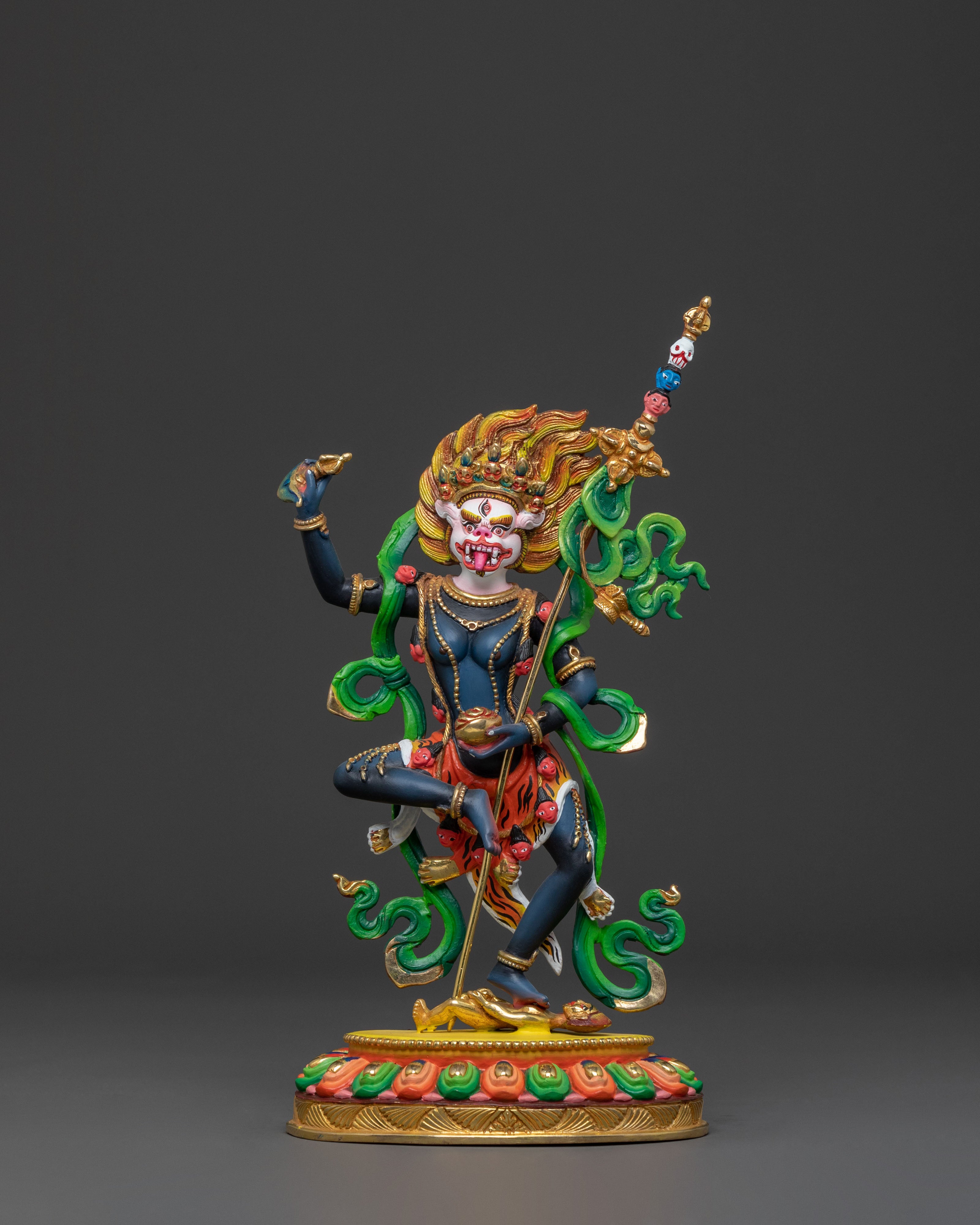 Lion Faced Simhamukha Statue | Fierce Wisdom