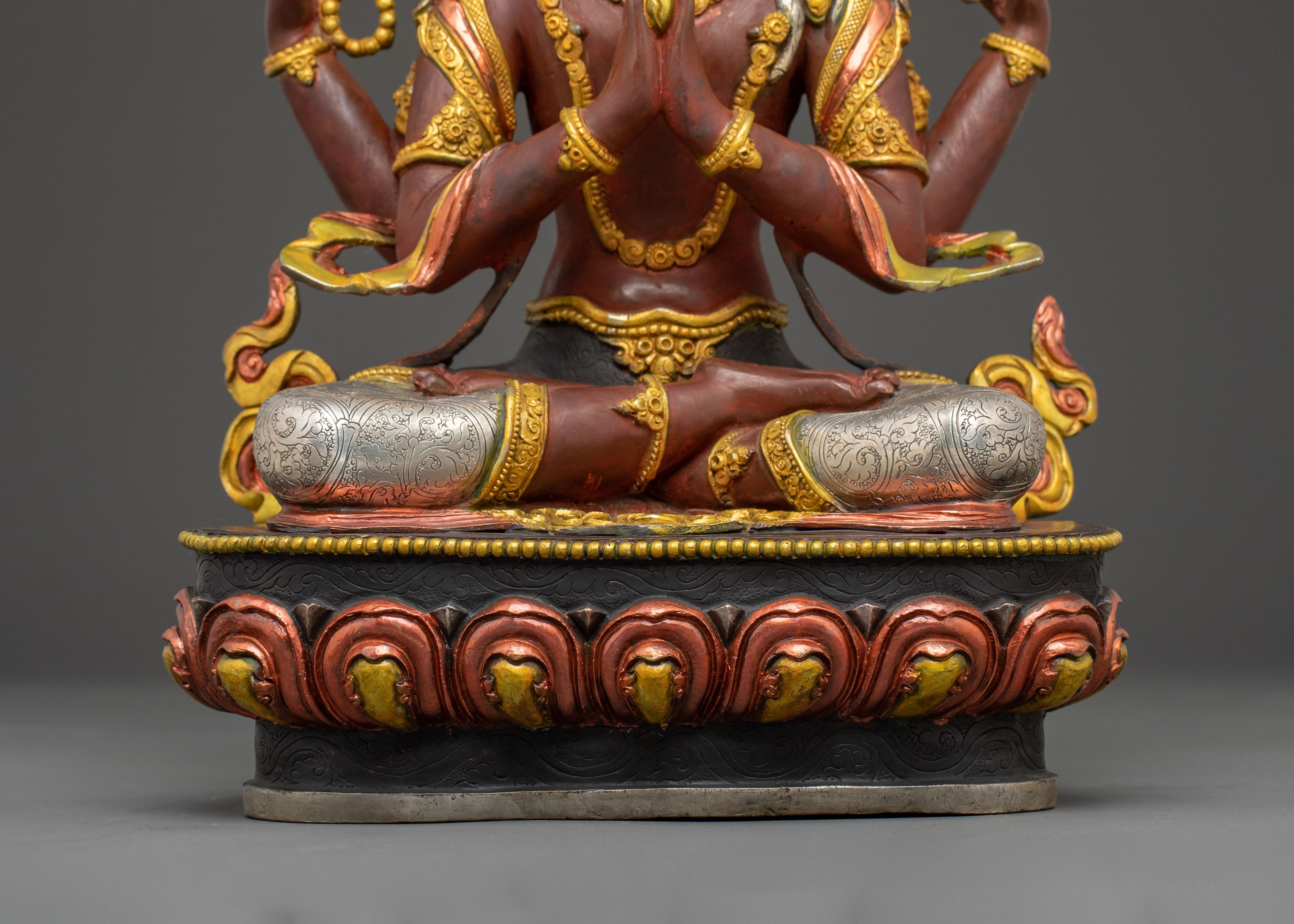 Handcrafted Five Bodhisattva Statue Set | Statues of Compassion