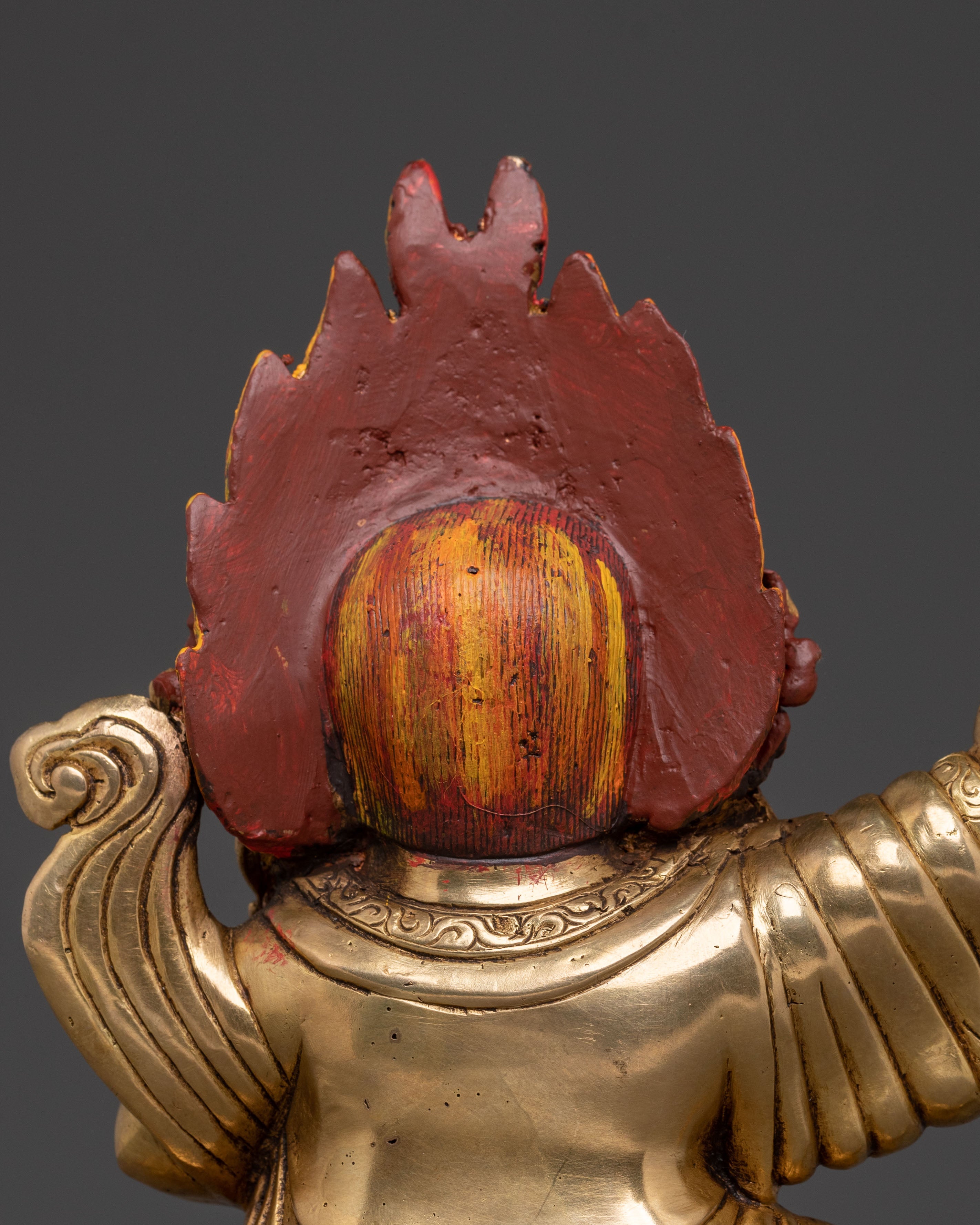 Mahakala Bernakchen Statue | 24K Gold Gilded Icon