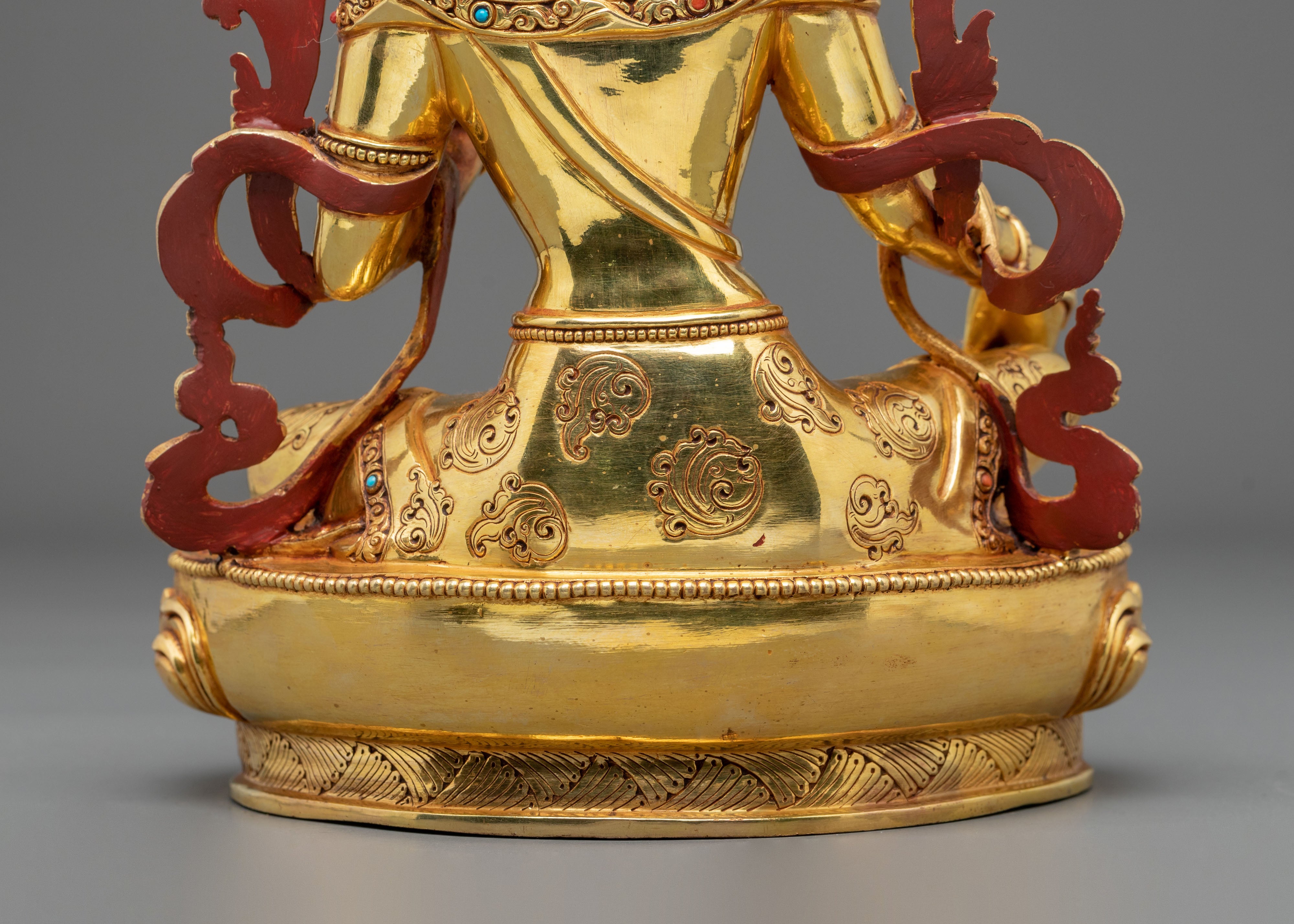 Green Tara Statue | Handcrafted Tibetan Figurine