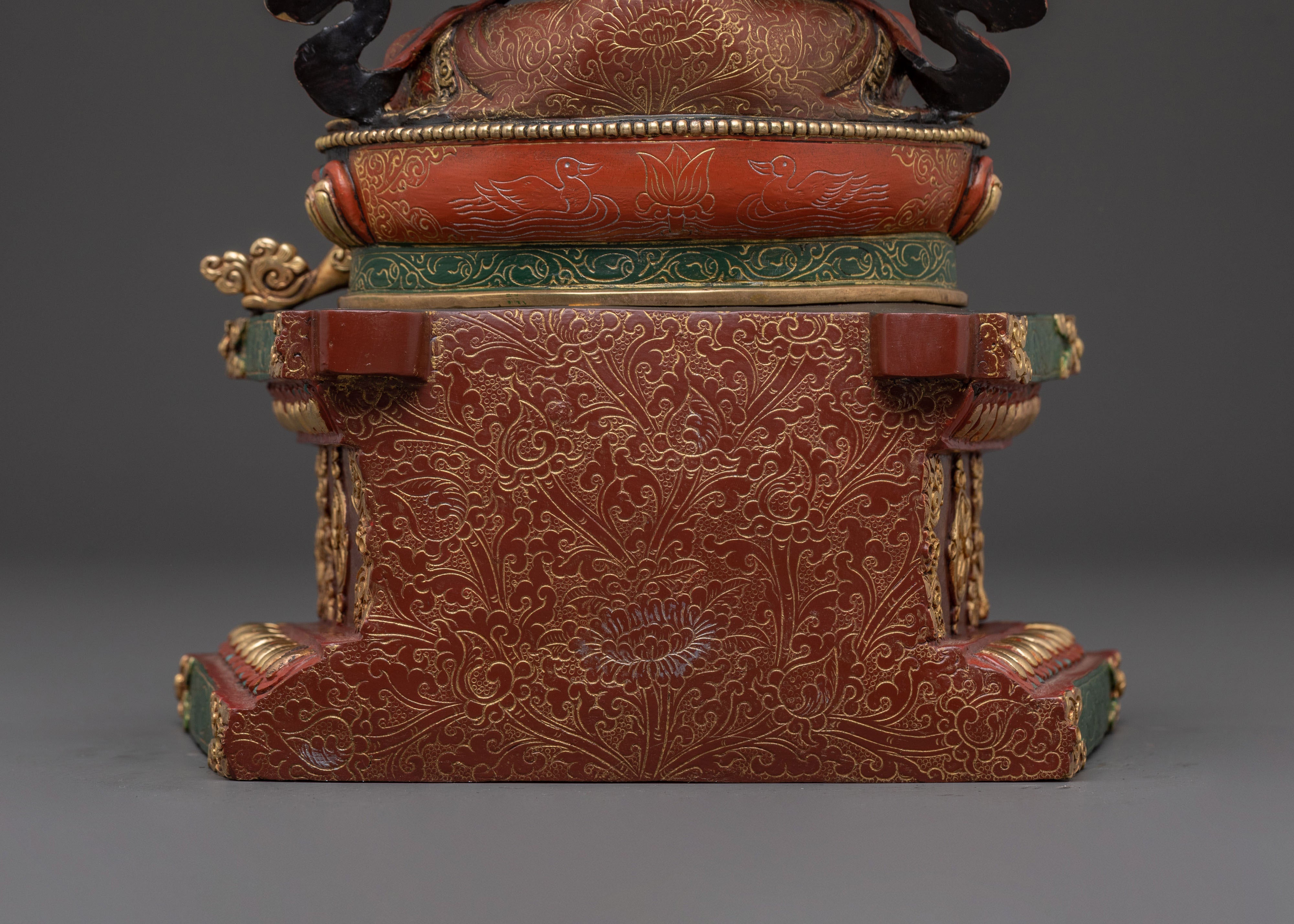 Goddess Saraswati Statue on Throne | Knowledge Icon