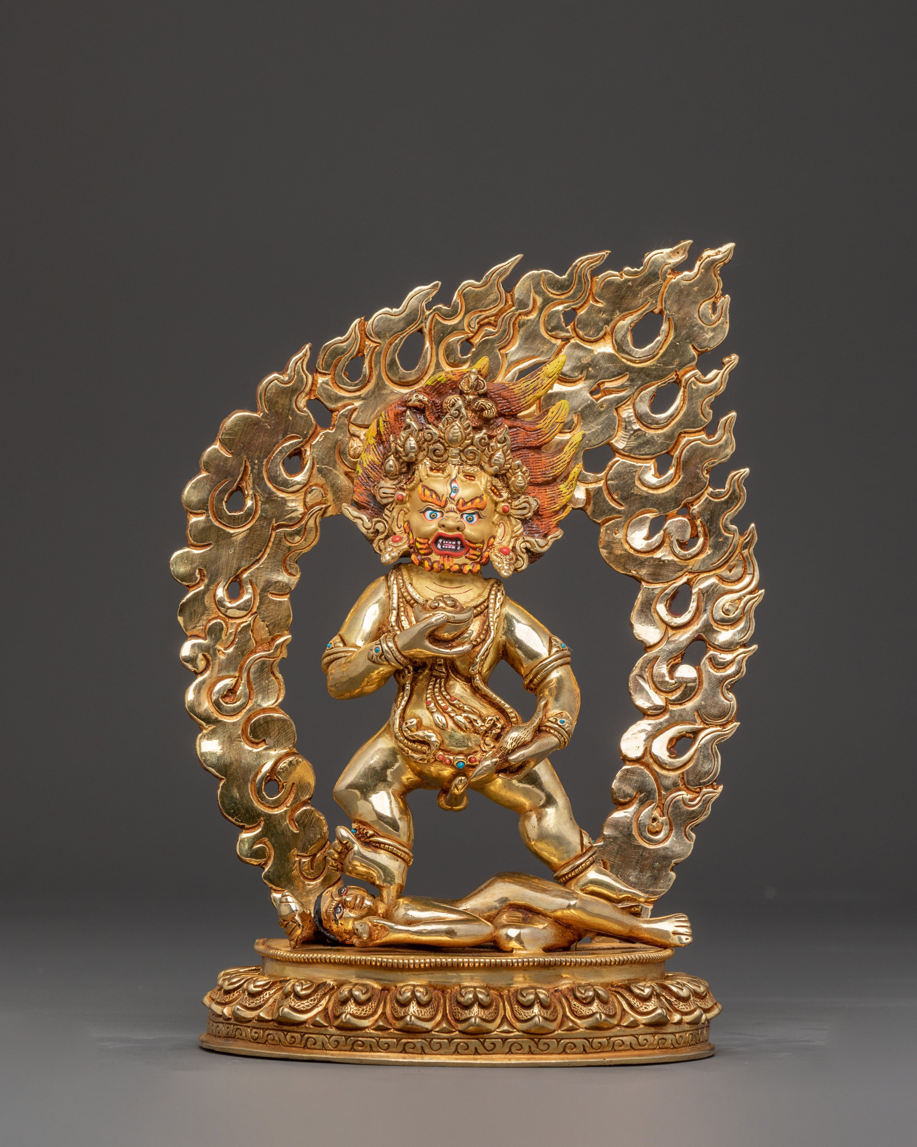 Black Dzambhala Guardian Statue | Spiritual Decor