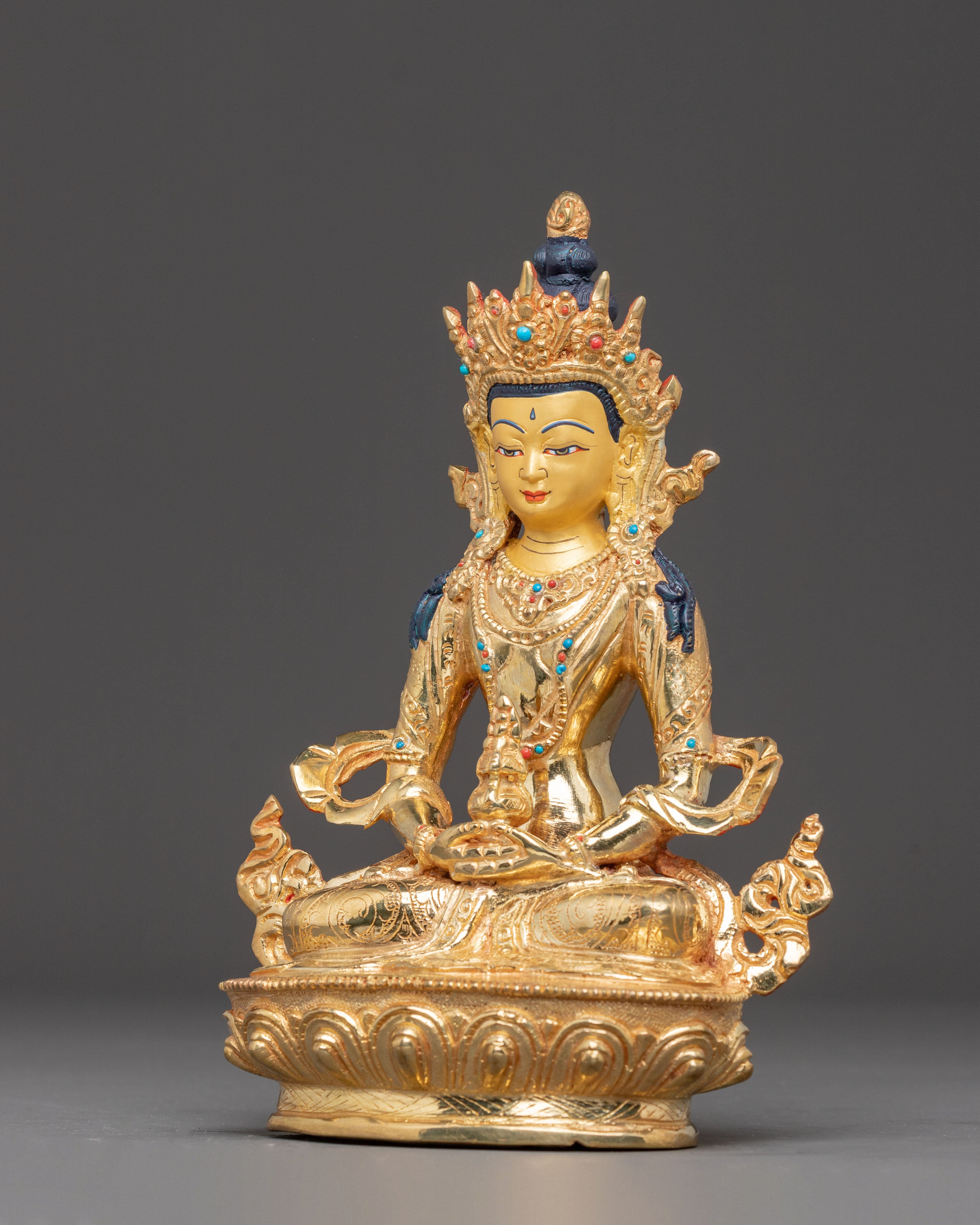 Amitayus Copper Handcrafted Statue | Boundless Light Buddha