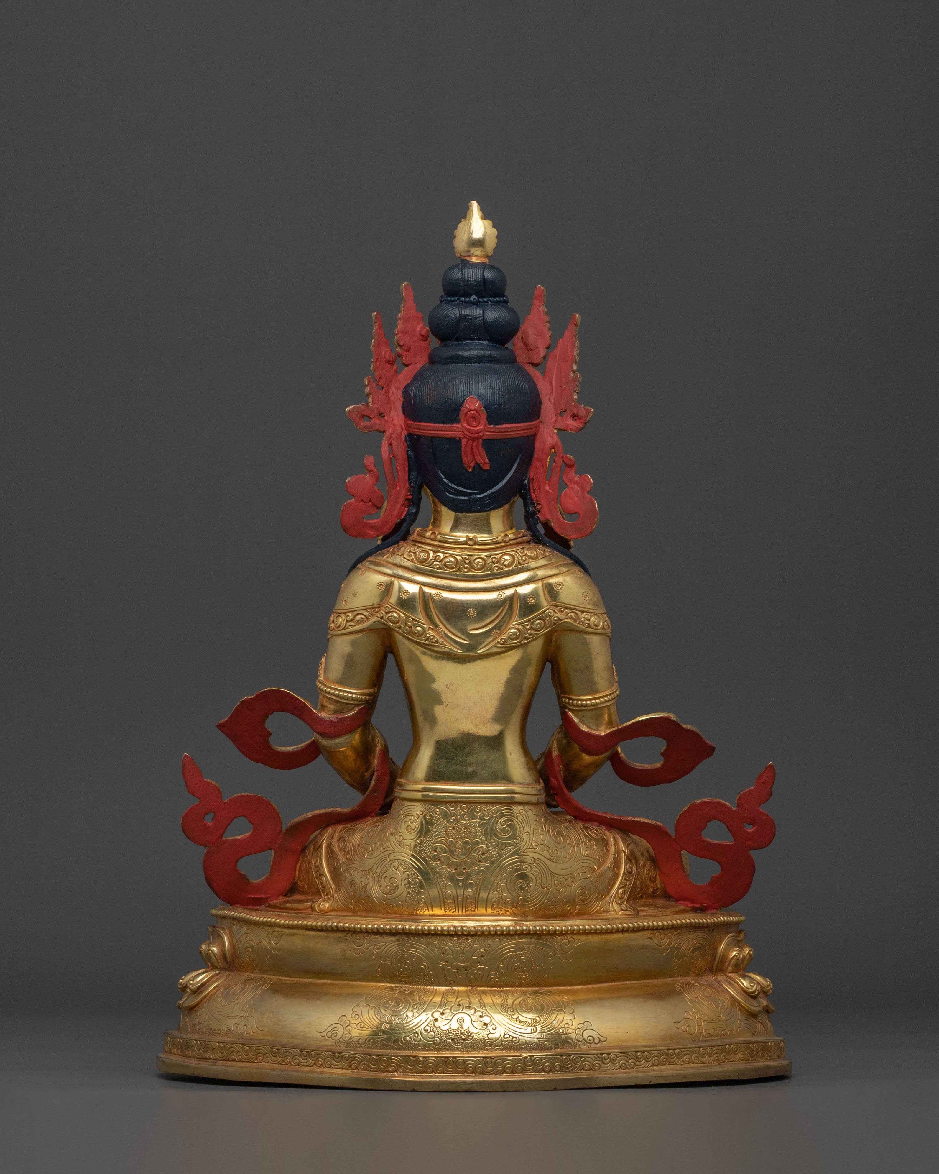 Amitayus Longevity Deity Figurine | Sacred Altar and Meditation Decor