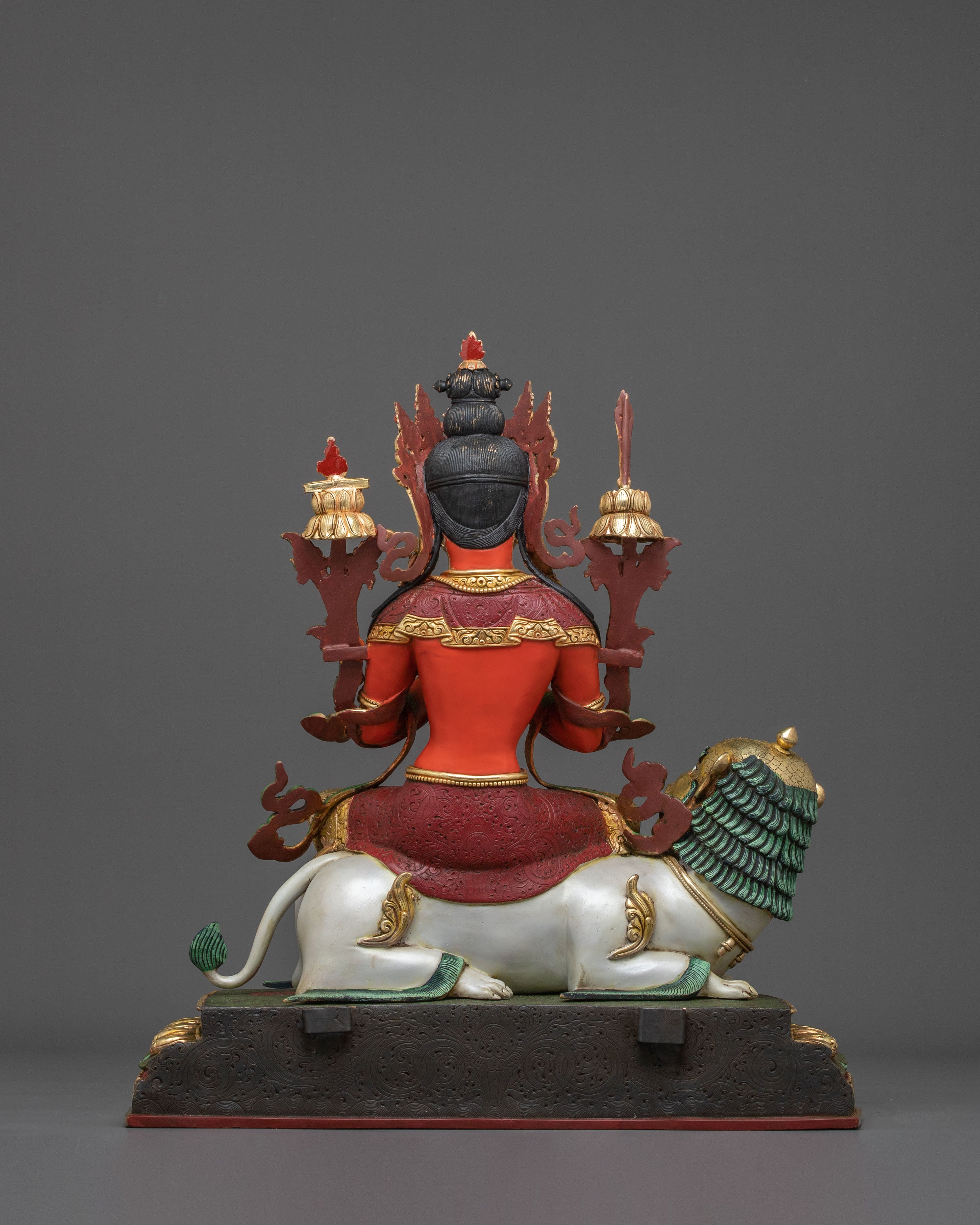 Simhanada Manjushri Statue | Radiant Wisdom Deity