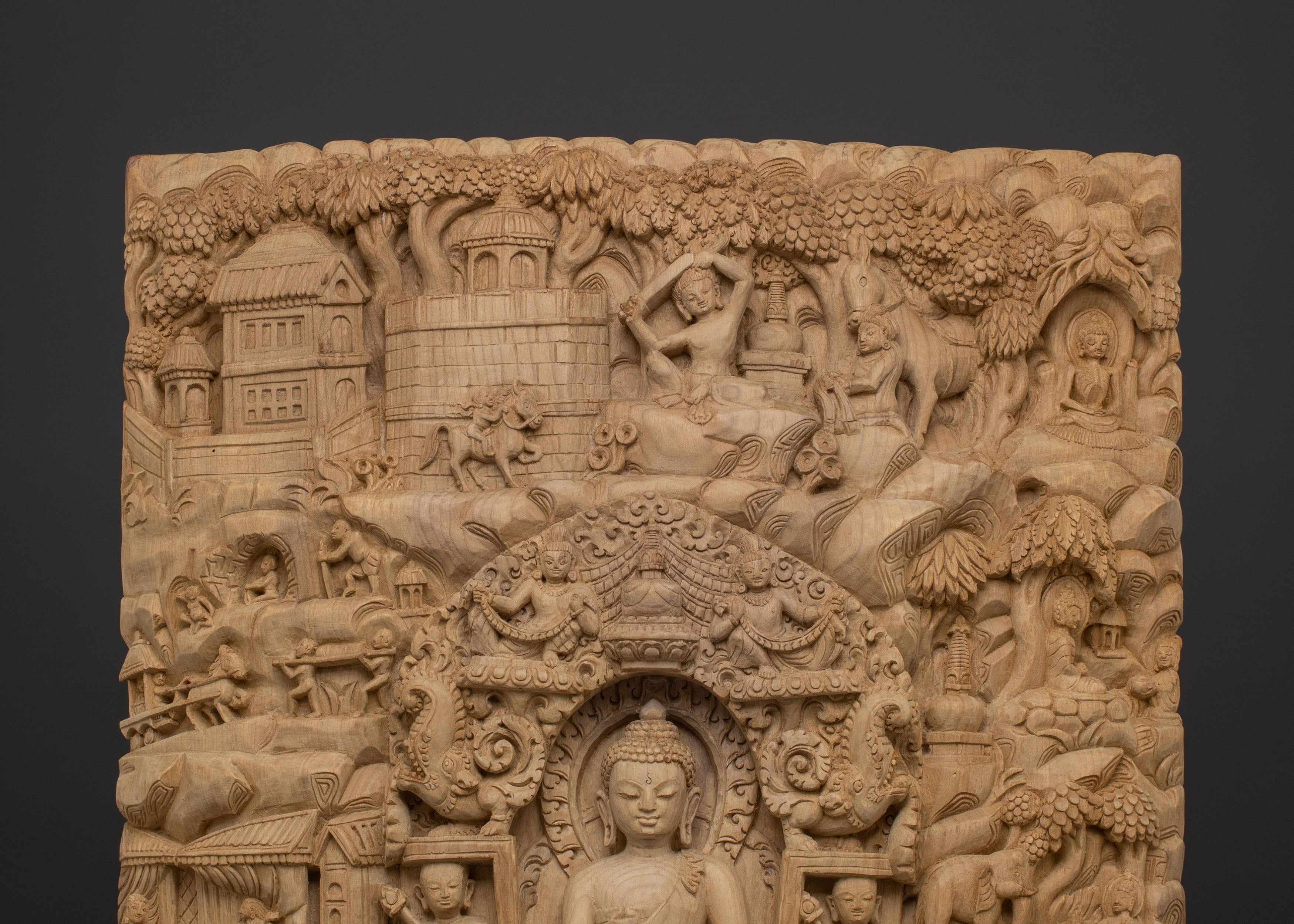 Shakyamuni Buddha Spiritual Wooden Sculpture | Available for Commision