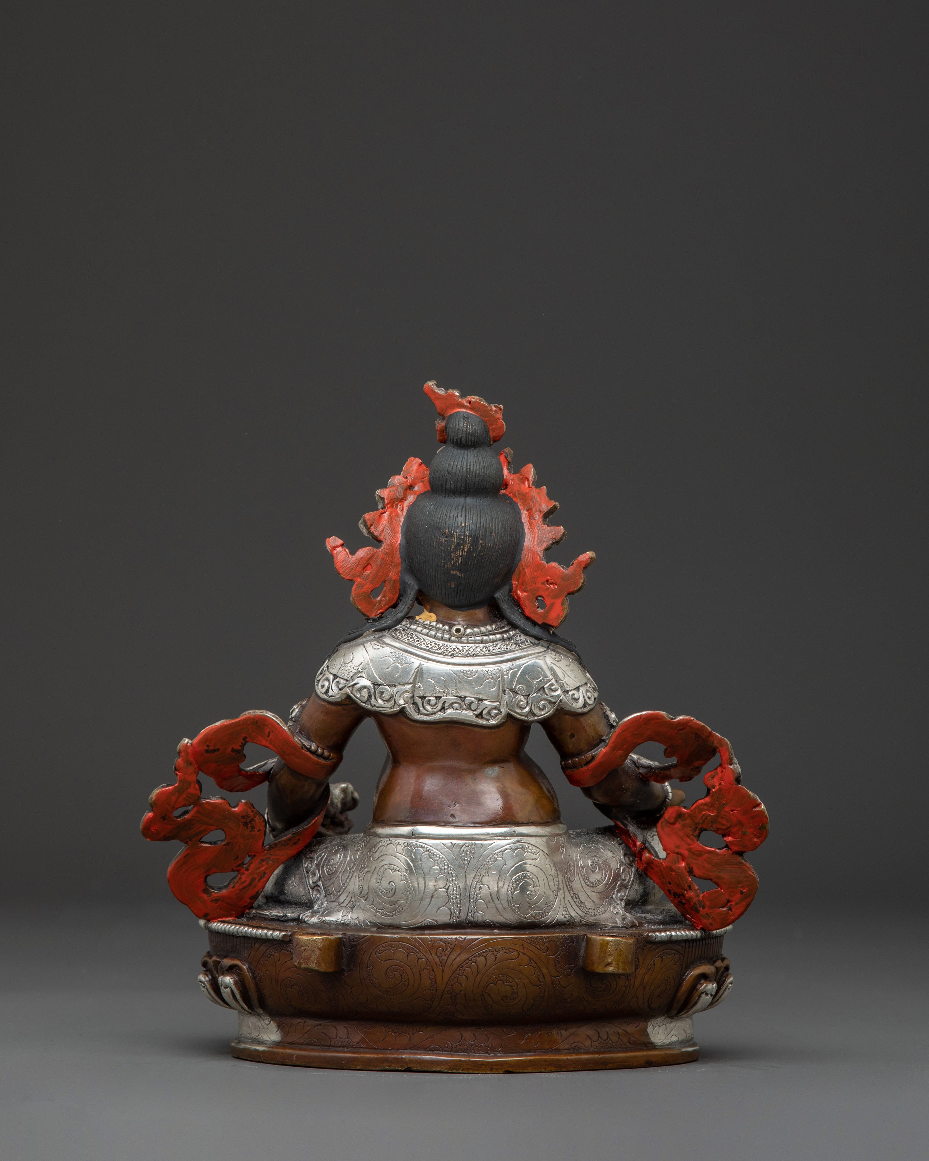 Dzambhala Spiritual Prosperity Statue – Handcrafted Gilded Serenity