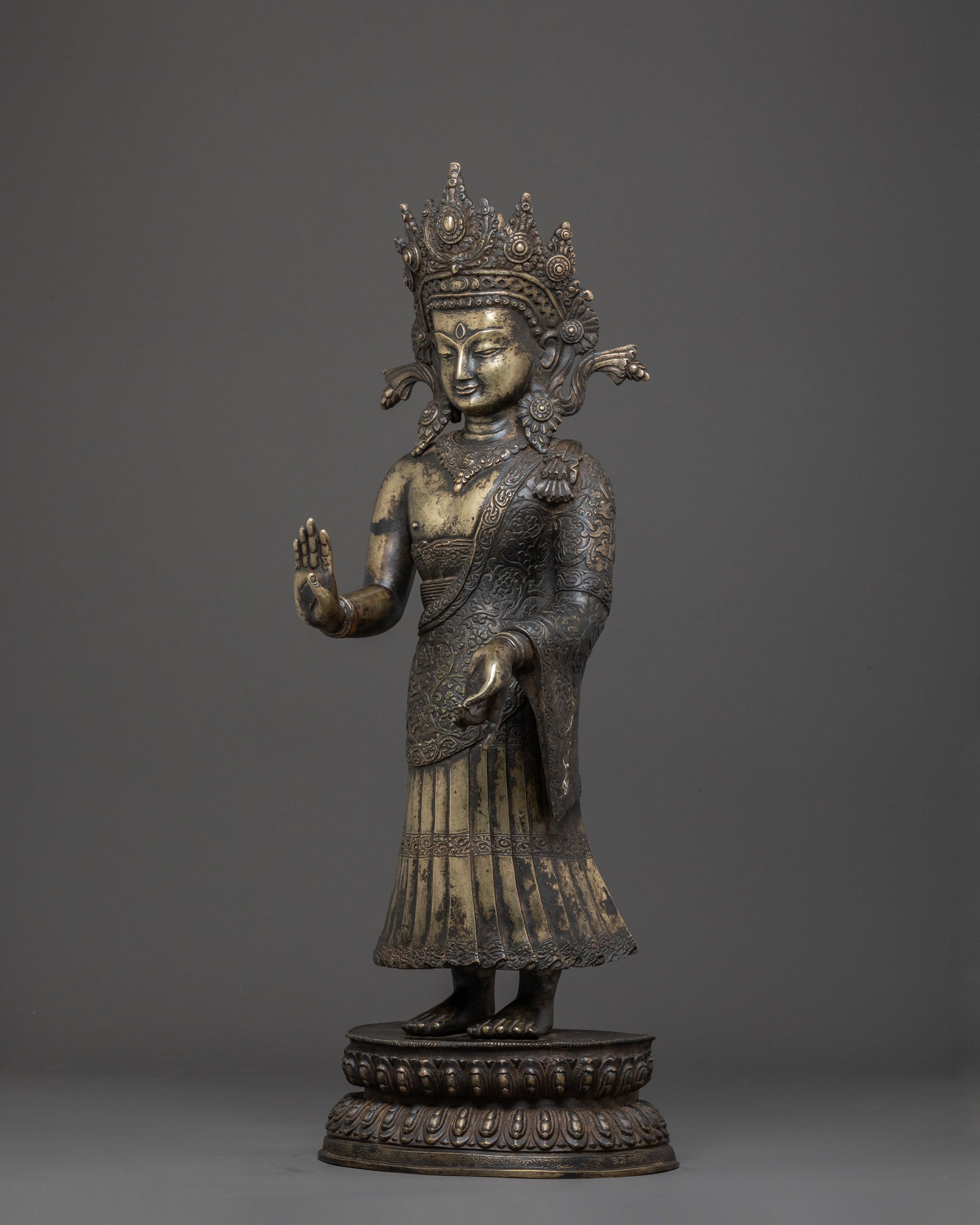 Dipankara Buddha Blessing Statue for Decor