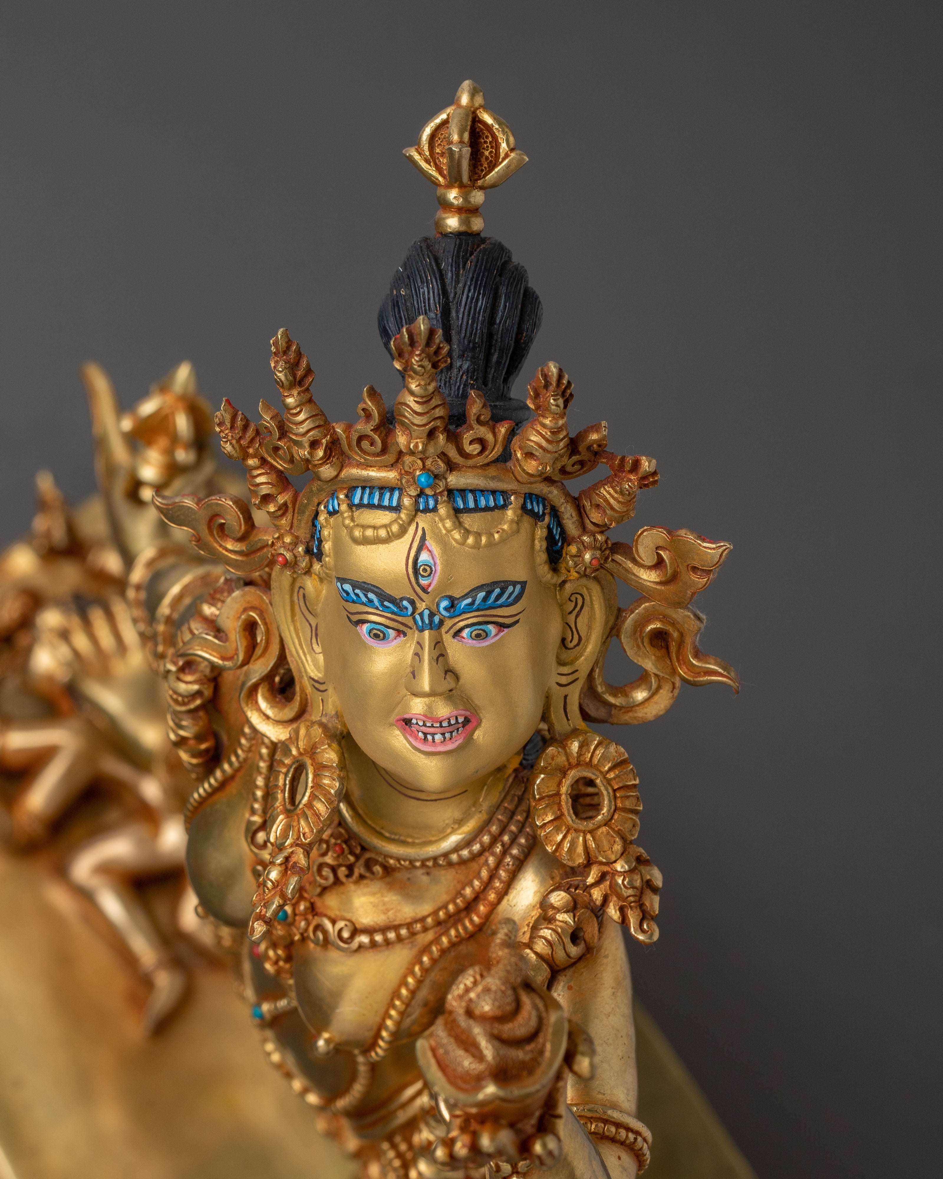Sacred Vajrayogini Golden Statue – Radiant Himalayan Copper