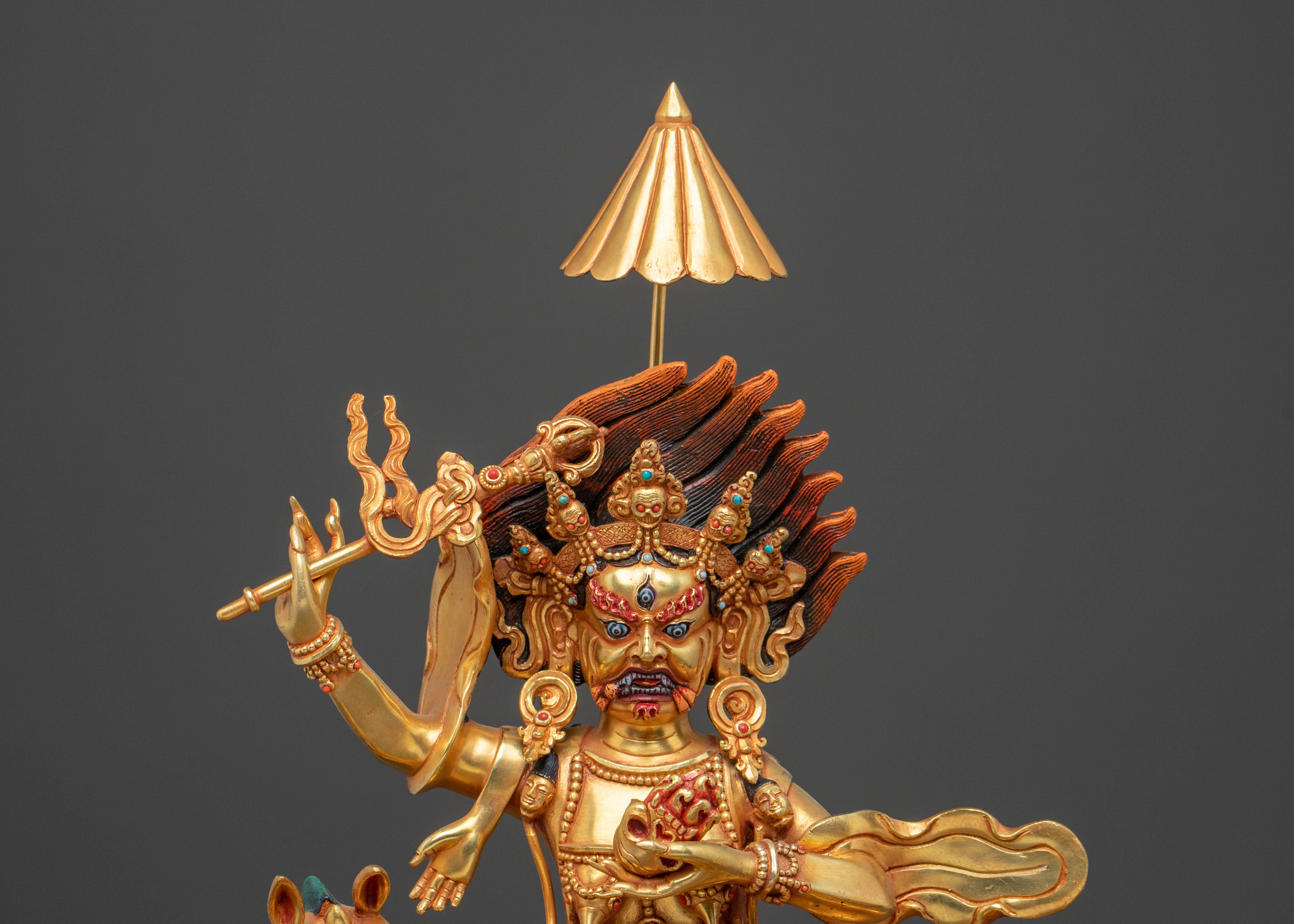 Palden Lhamo Golden Statue | Fierce Protector