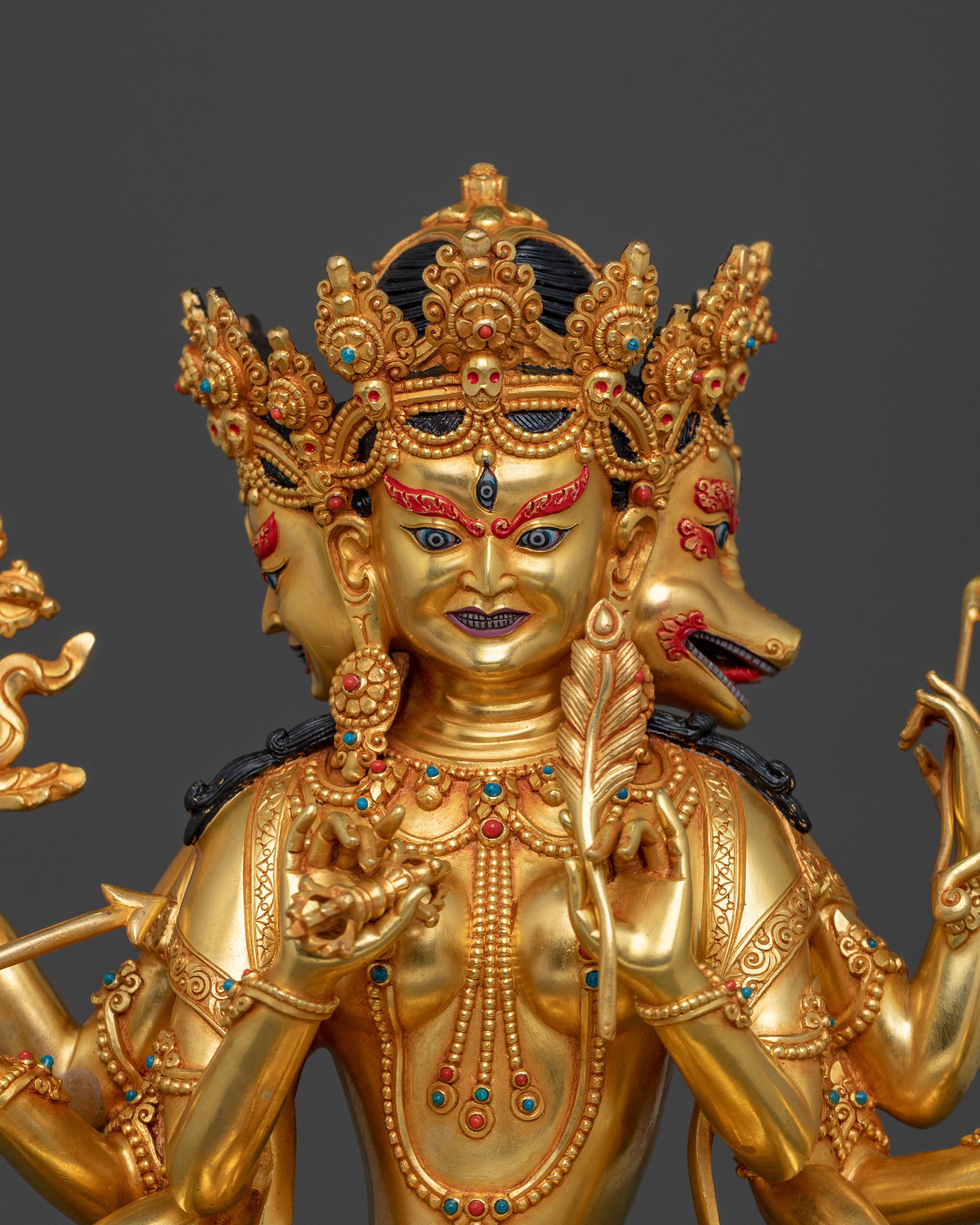 Marici Sacred Goddess Statue | Tibetan Buddhist Figurine