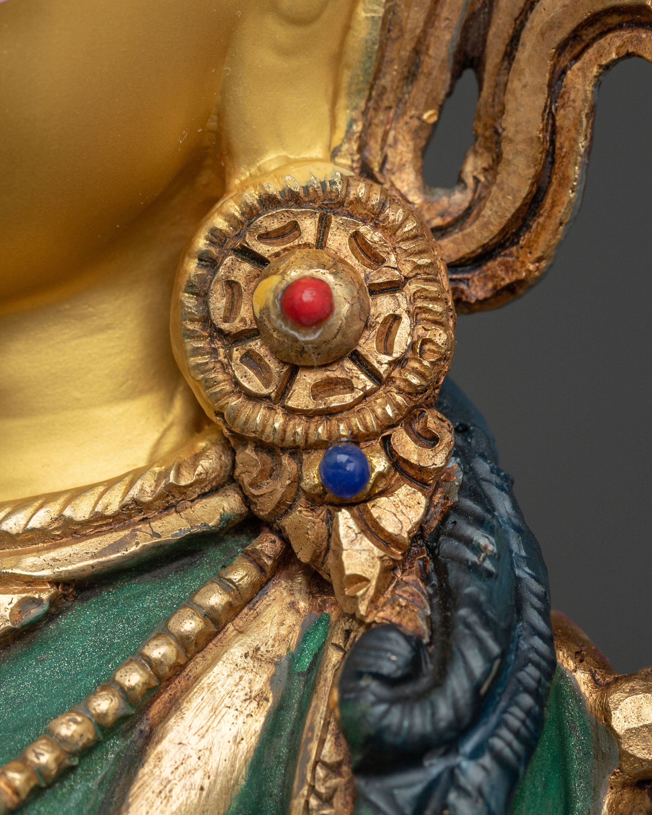 Green Tara Sculpture | Guardian Figurine for Protection