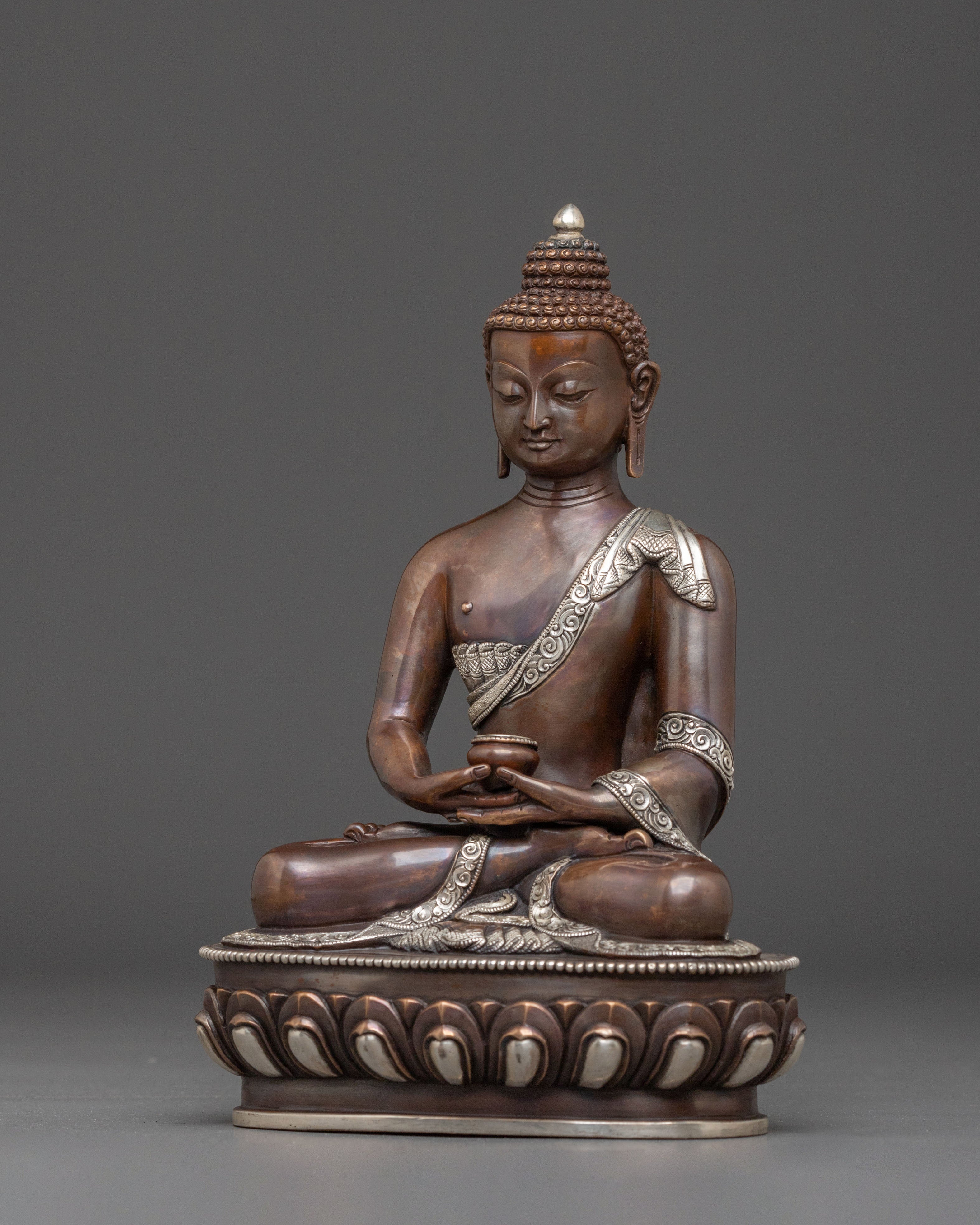 Amitabha Buddha Spiritual Figurine | Oxidized Copper Body