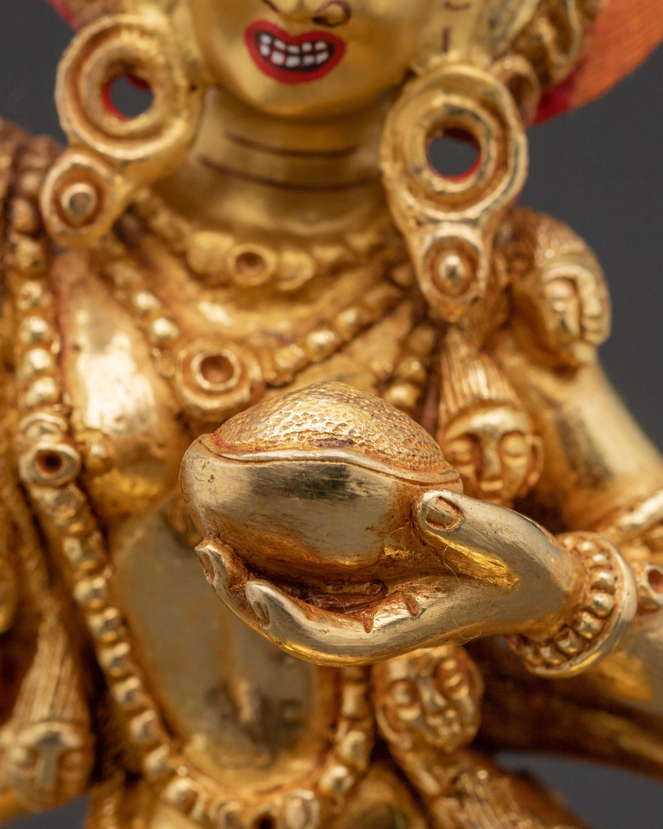 Dorje Phagmo Wrathful Dakini Statue – Gilded Copper Art