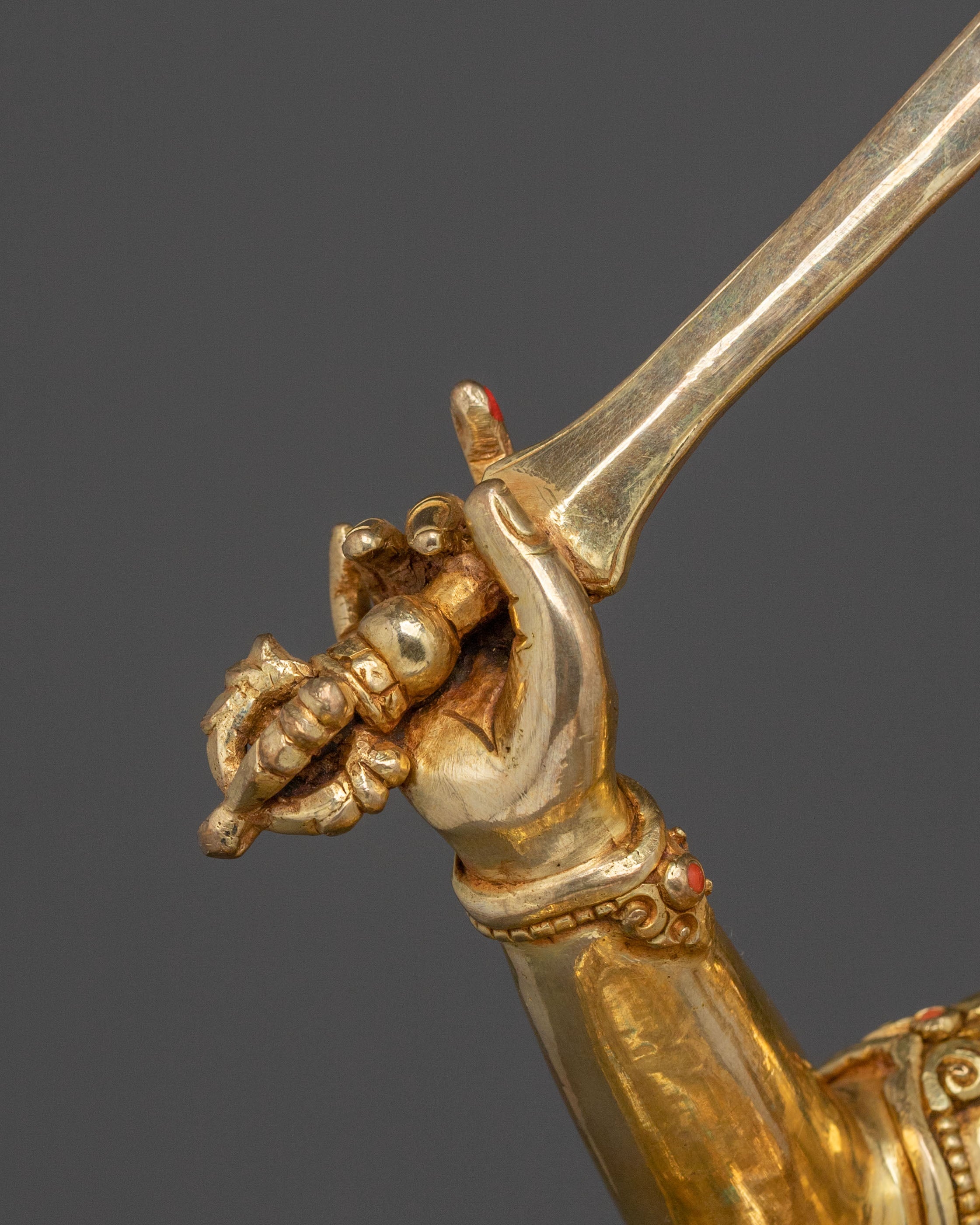 Manjushri Statue On Throne | Bodhisattva of Wisdom