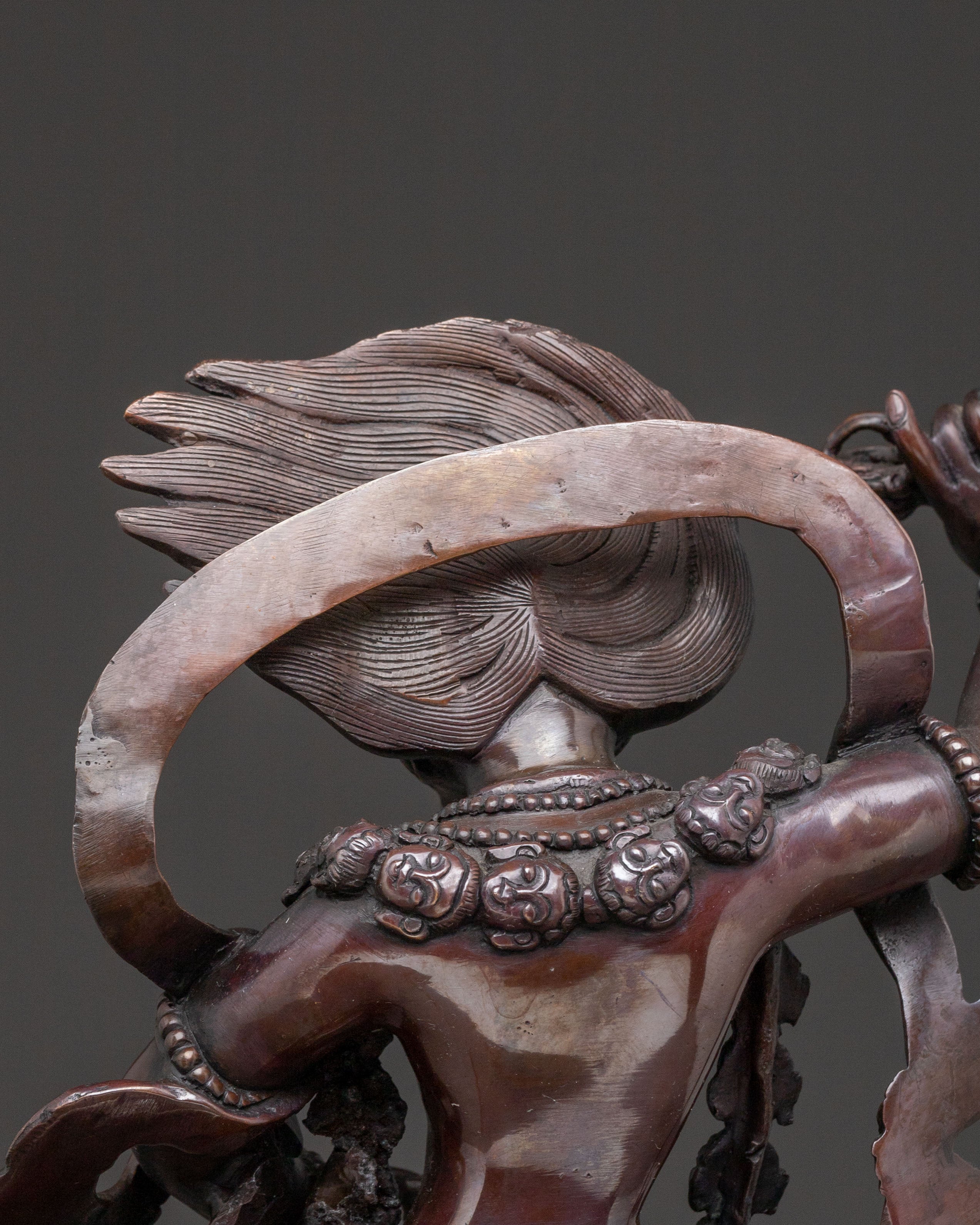 Shima Mukha Copper Statue | Lion Faced Dakini