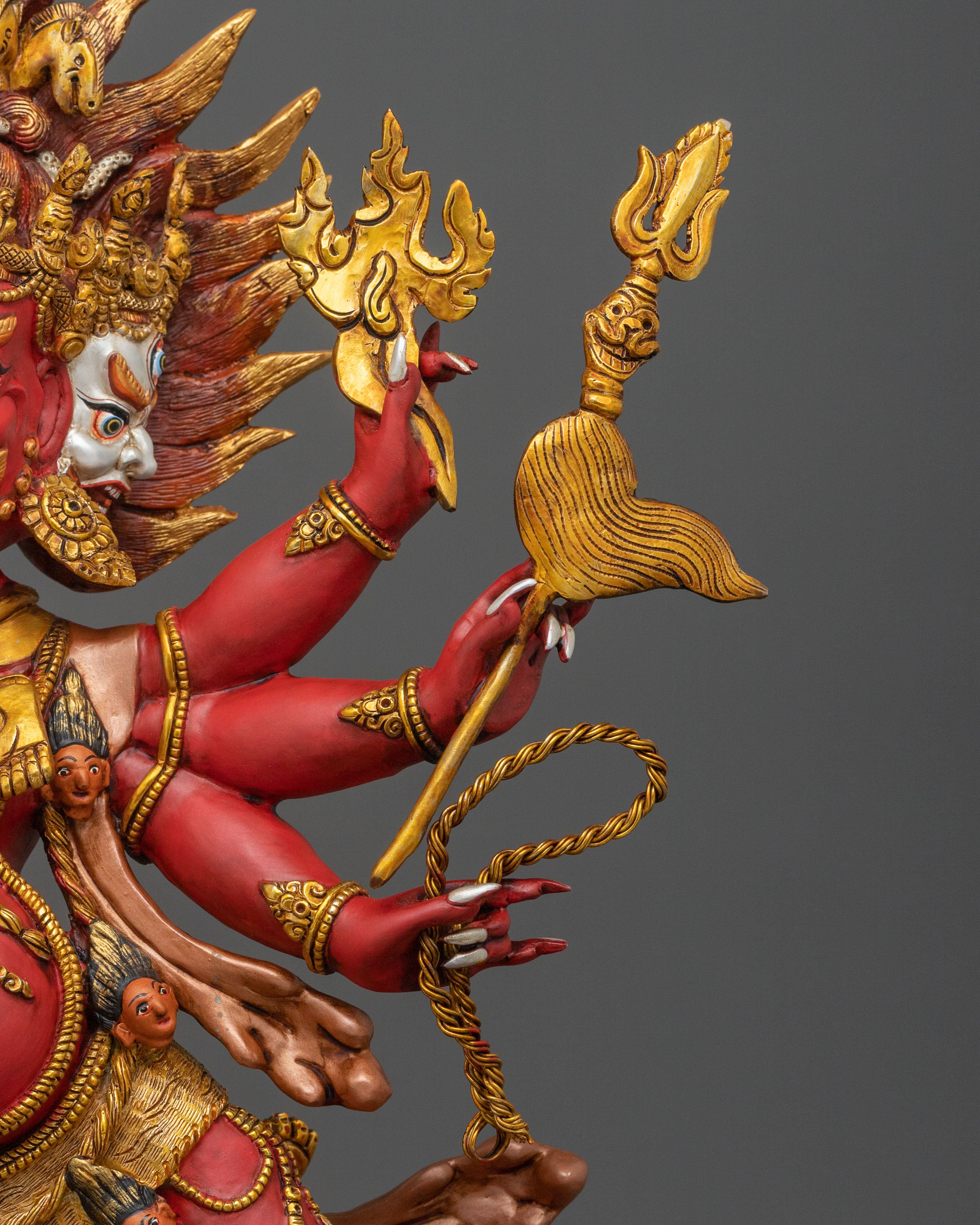 Heyagriva Divine Figurine | 24K Gold Gilded Protector