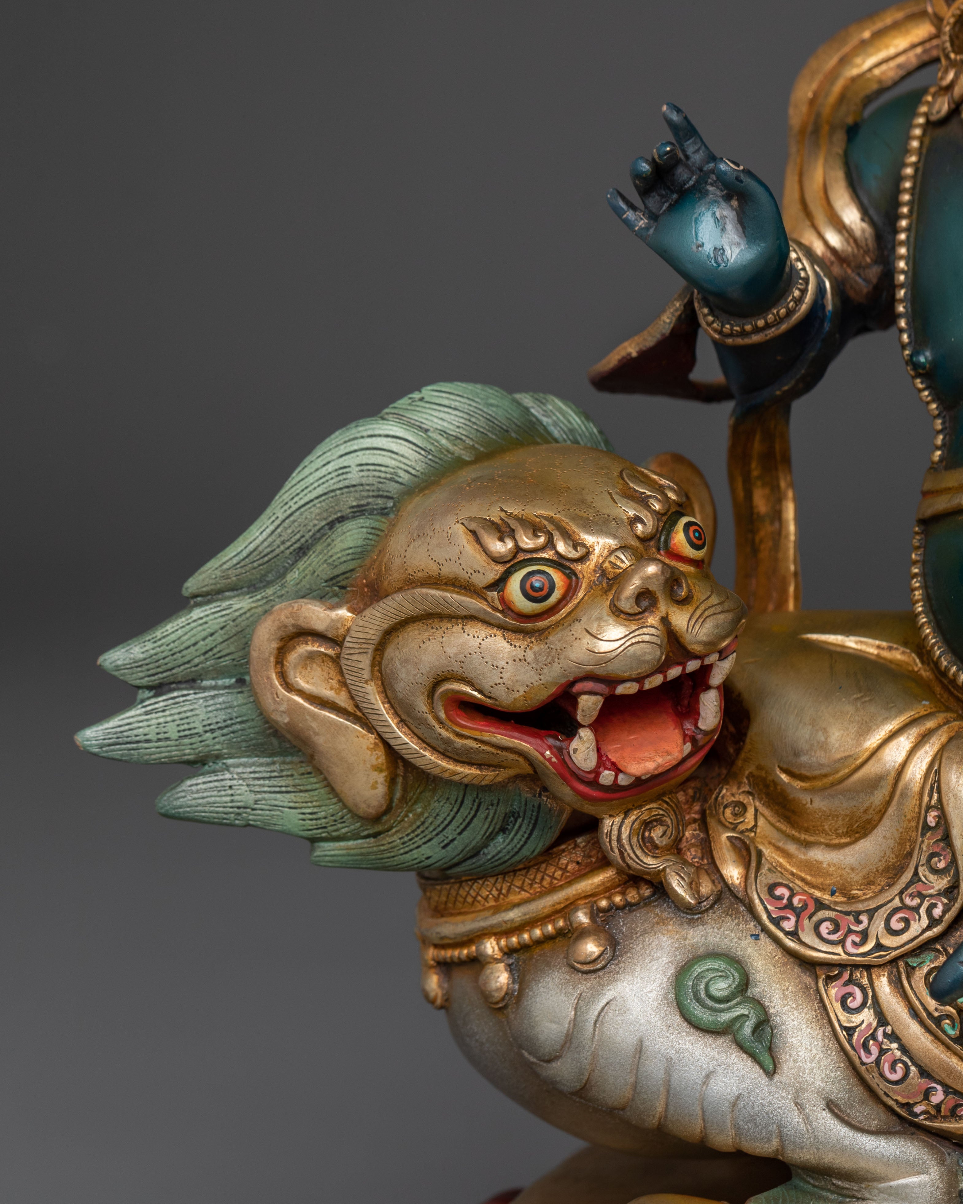 Sacred Namtoshe Wealth Deity Statue, Handcrafted in Nepal