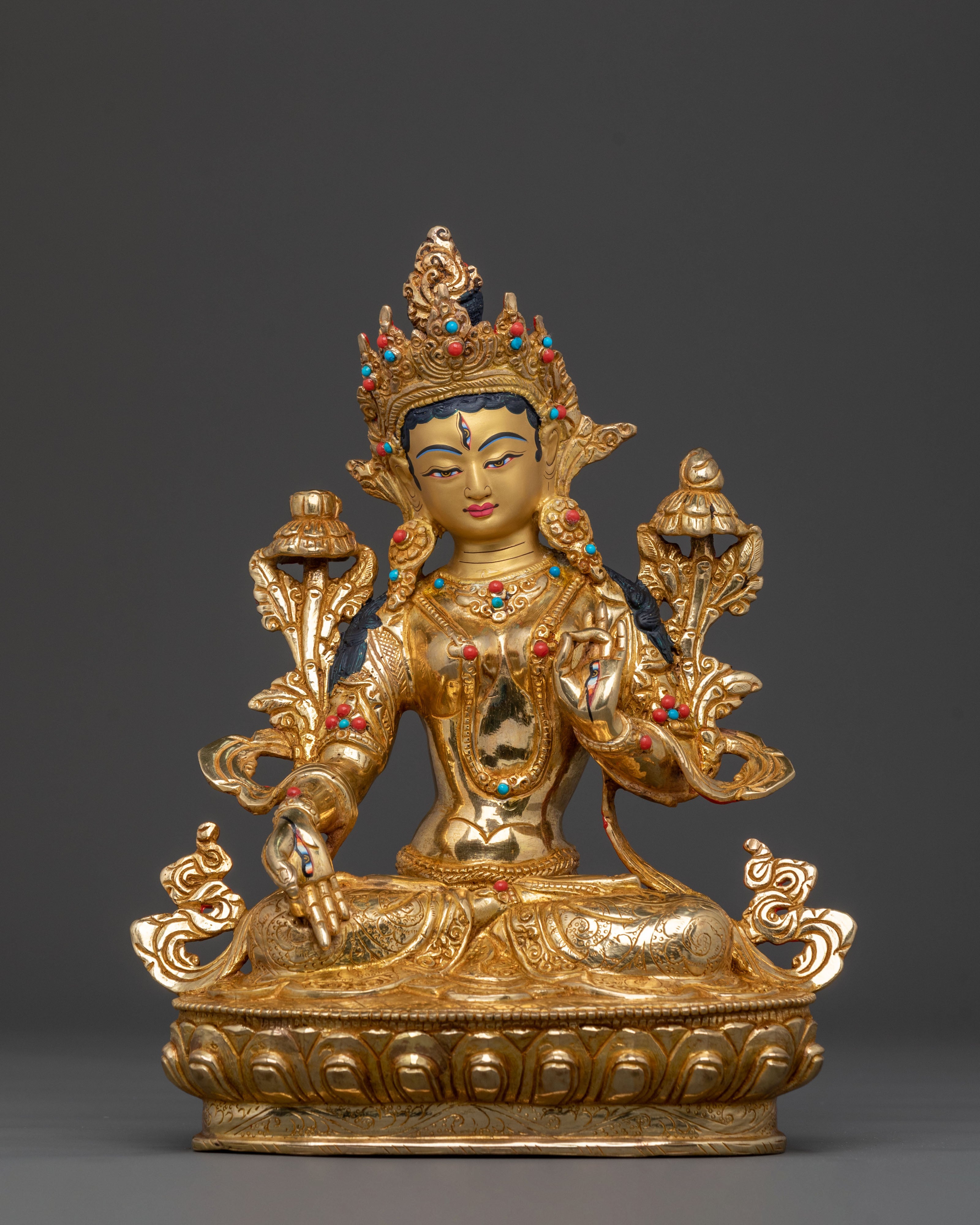 White Tara Golden Statue