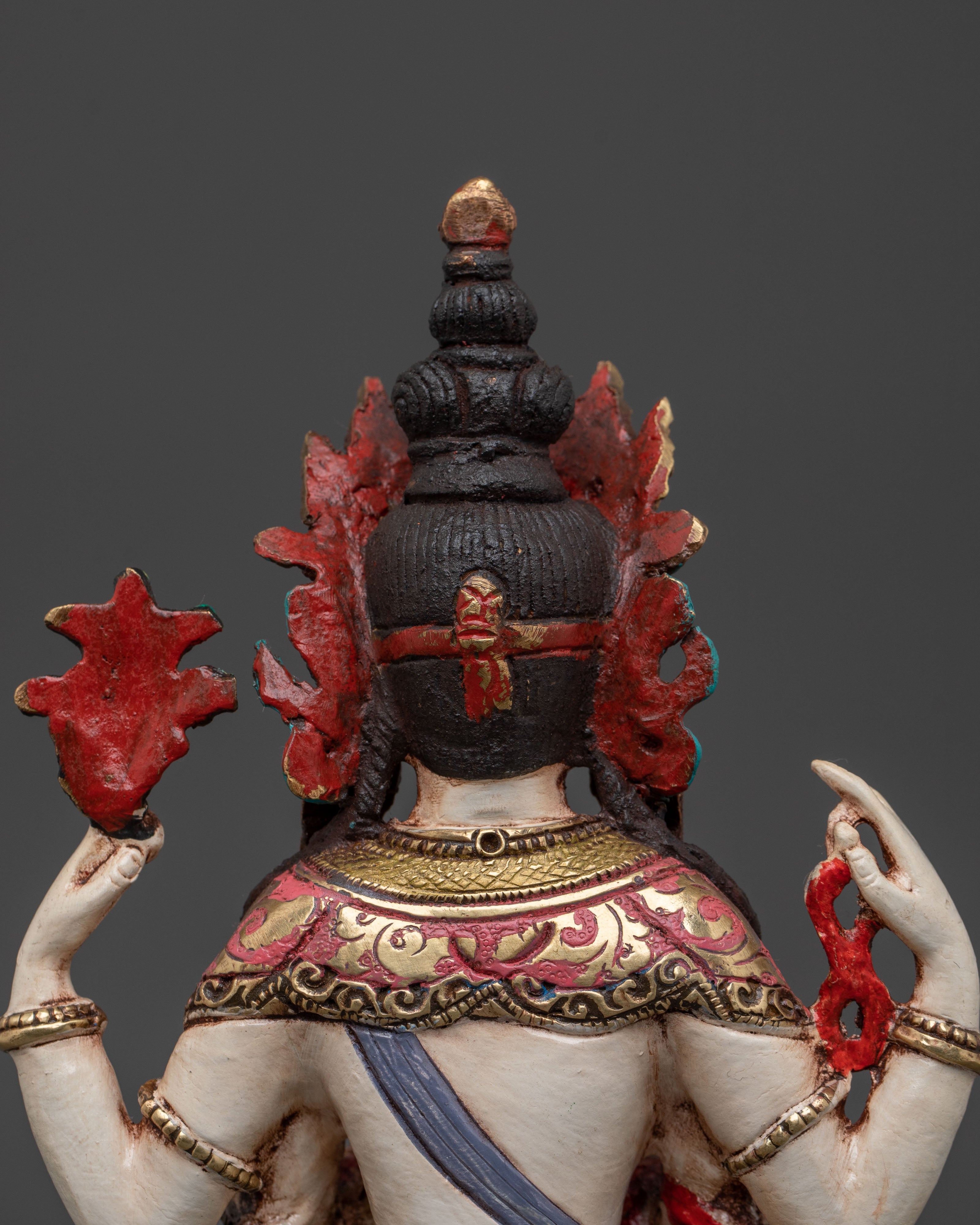 Serene Spiritual Figurine of Chenrezig | Bodhisattva of Compassion
