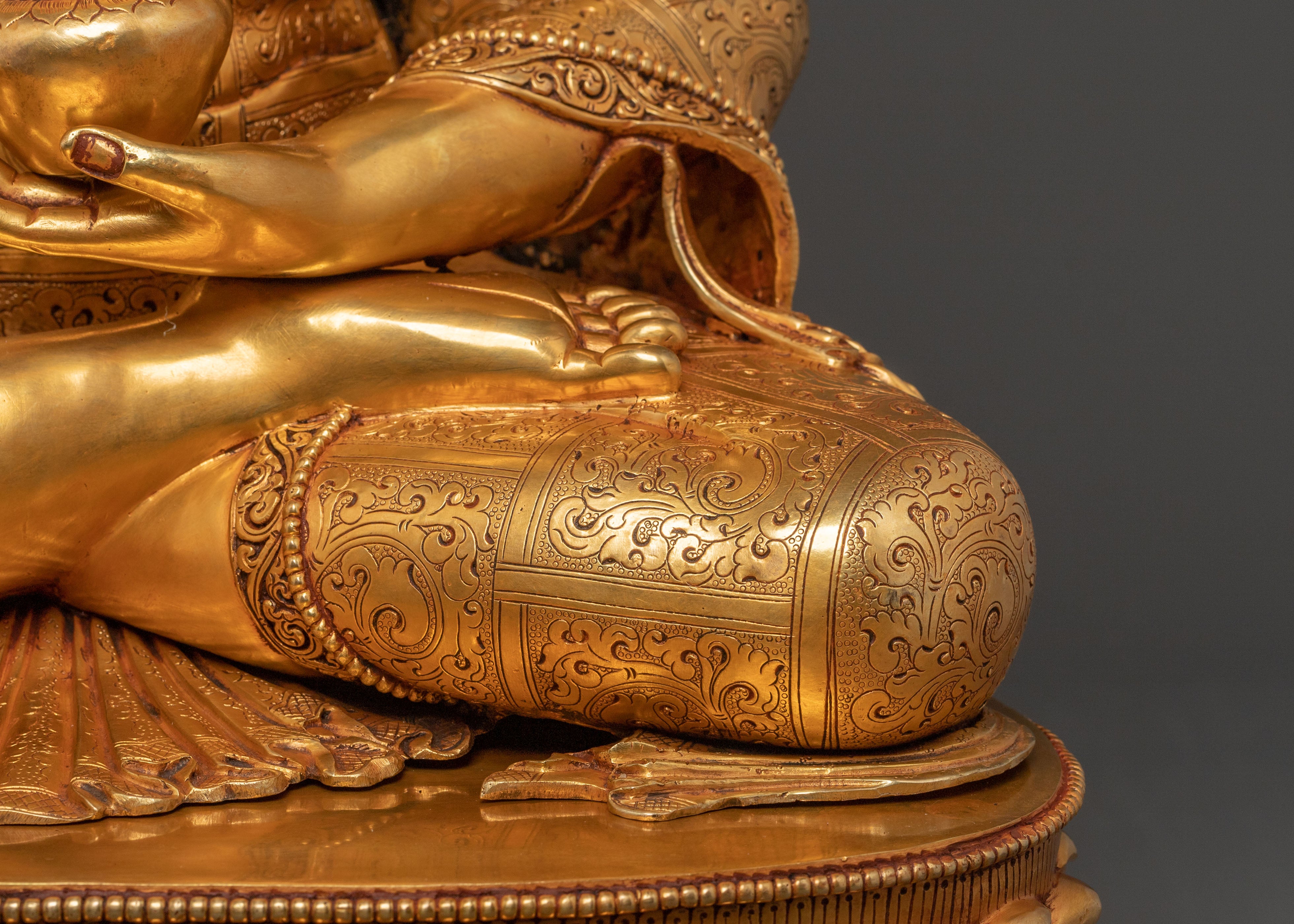 Shakyamuni Buddha Golden Statue | Spiritual Decor