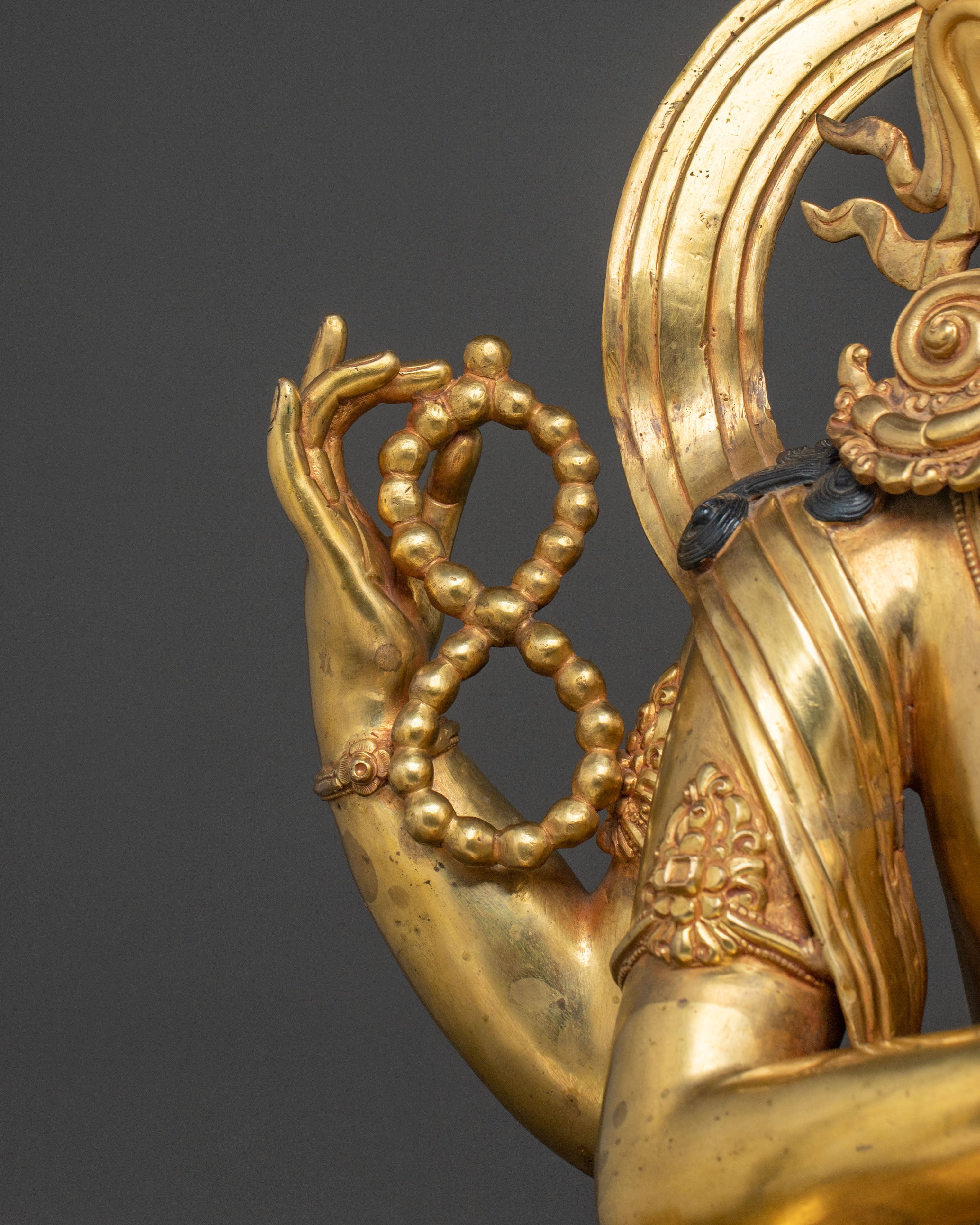 Peaceful Chenrezig Statue | Tibetan Buddhist Figurine
