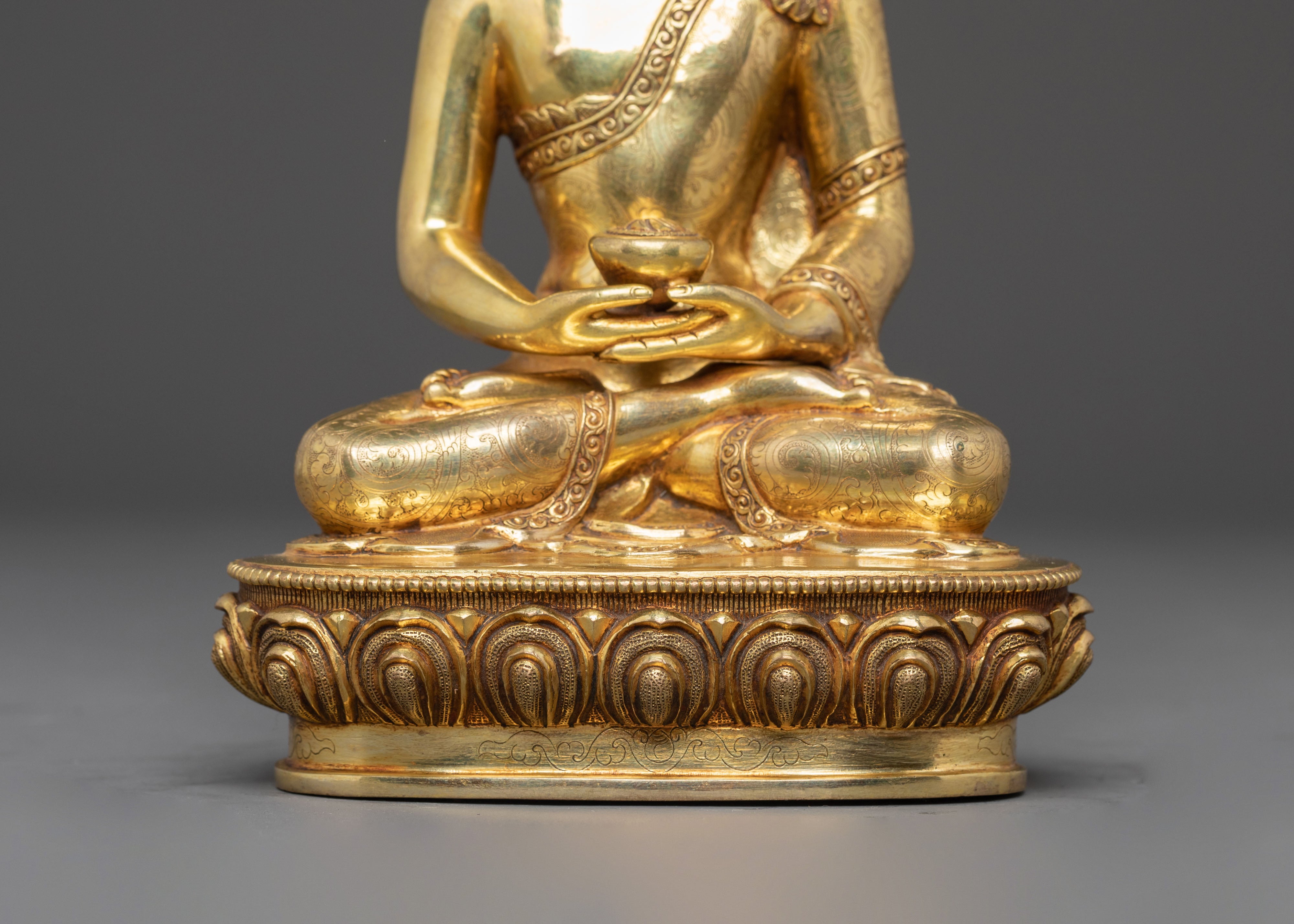 Himalayan Amitabha Buddha Golden Statue | The Buddha of Infinite Light