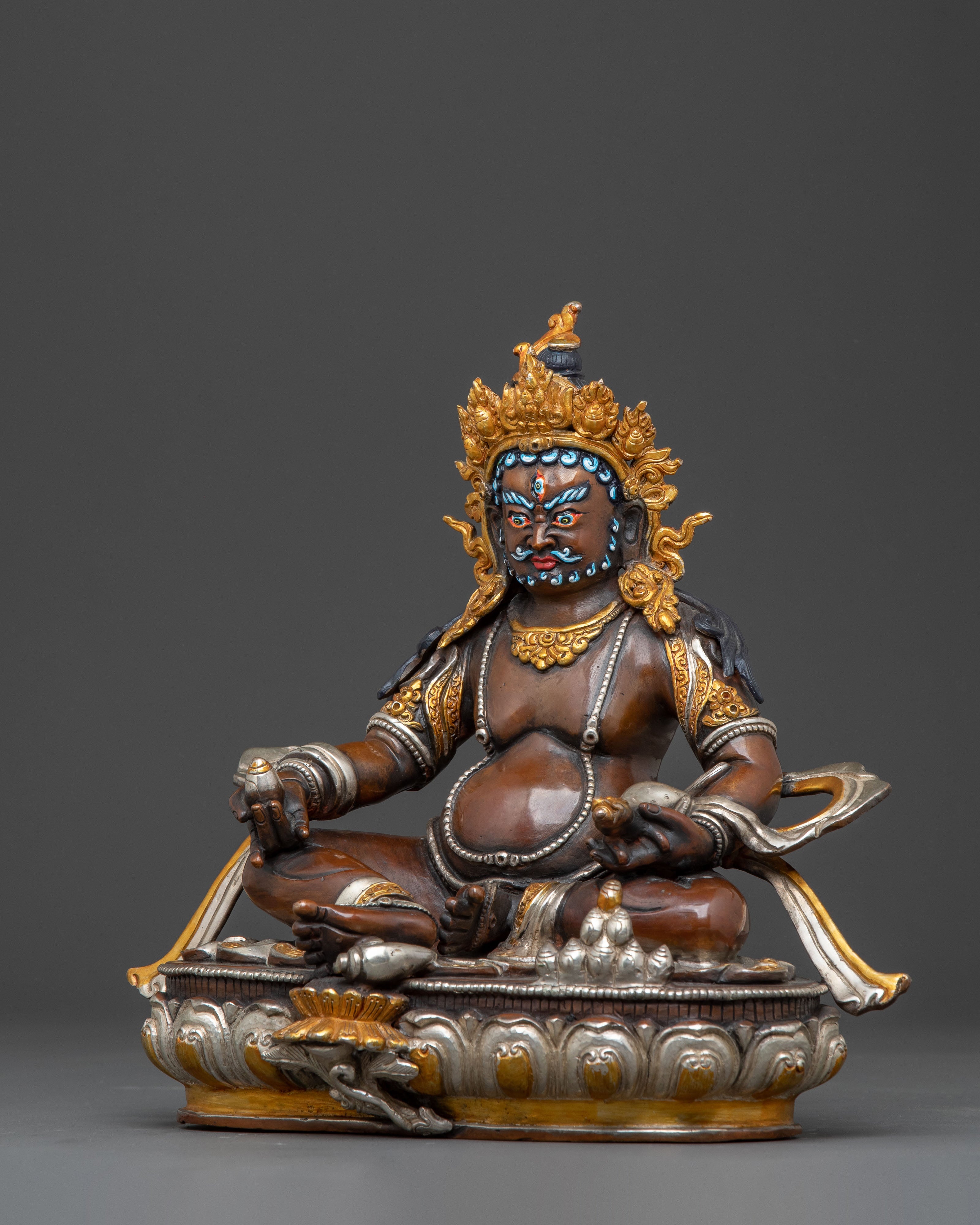 Dzambhala Wealth Guardian Statue | Handcrafted Prosperity Icon