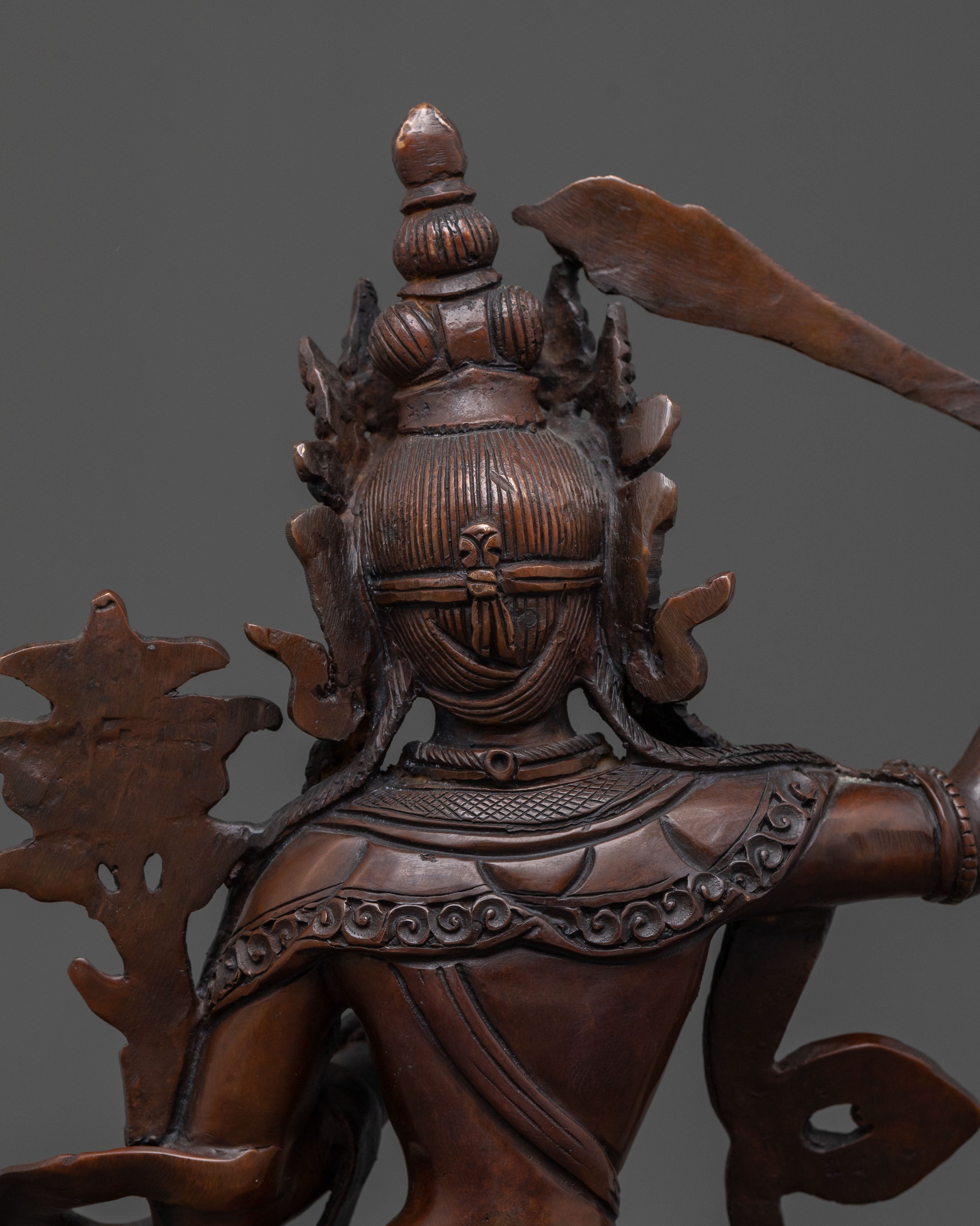 Flaming Sword Manjushri Statue | Bodhisattva of Wisdom