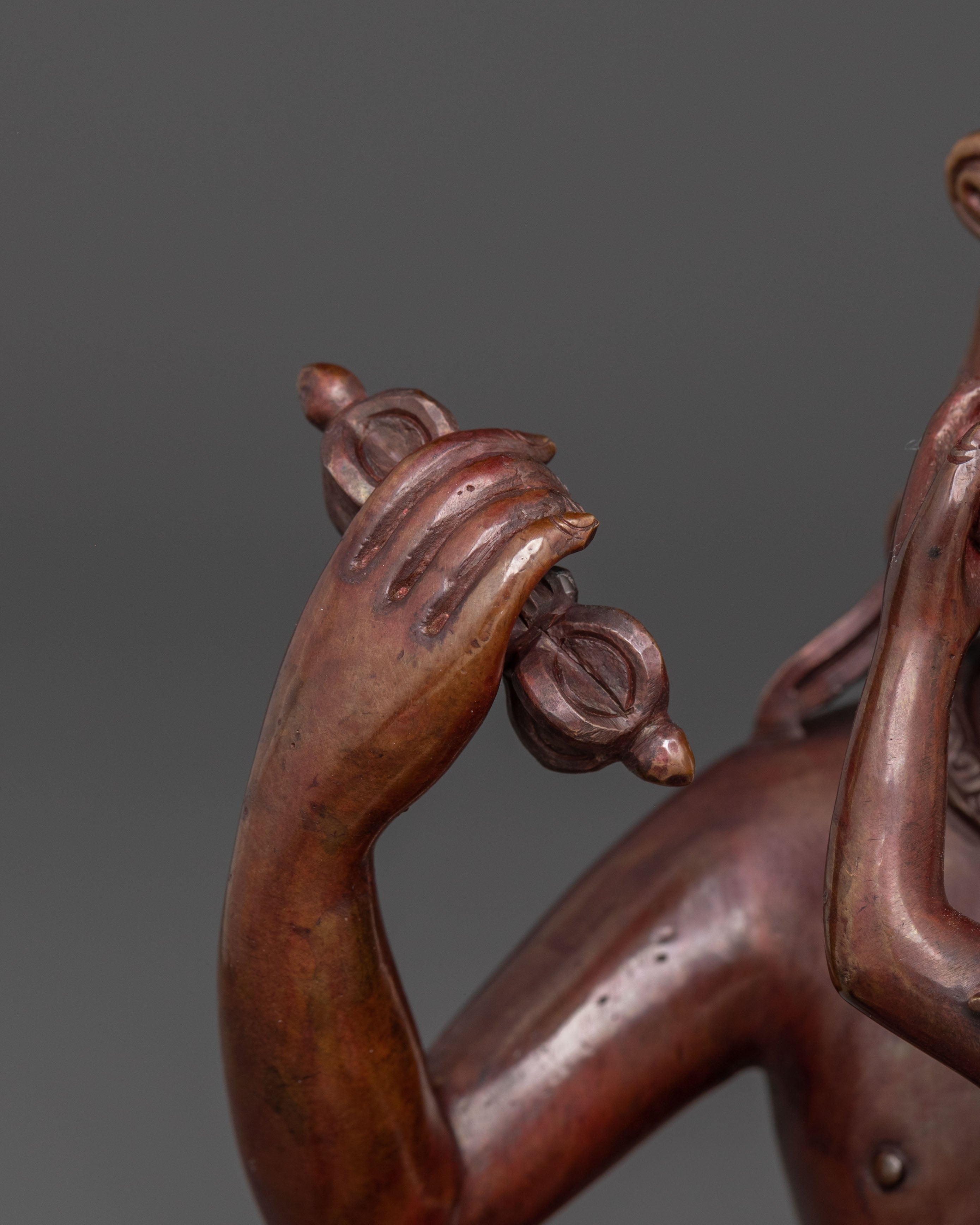 Ghantapa Statue - Oxidized Copper Art