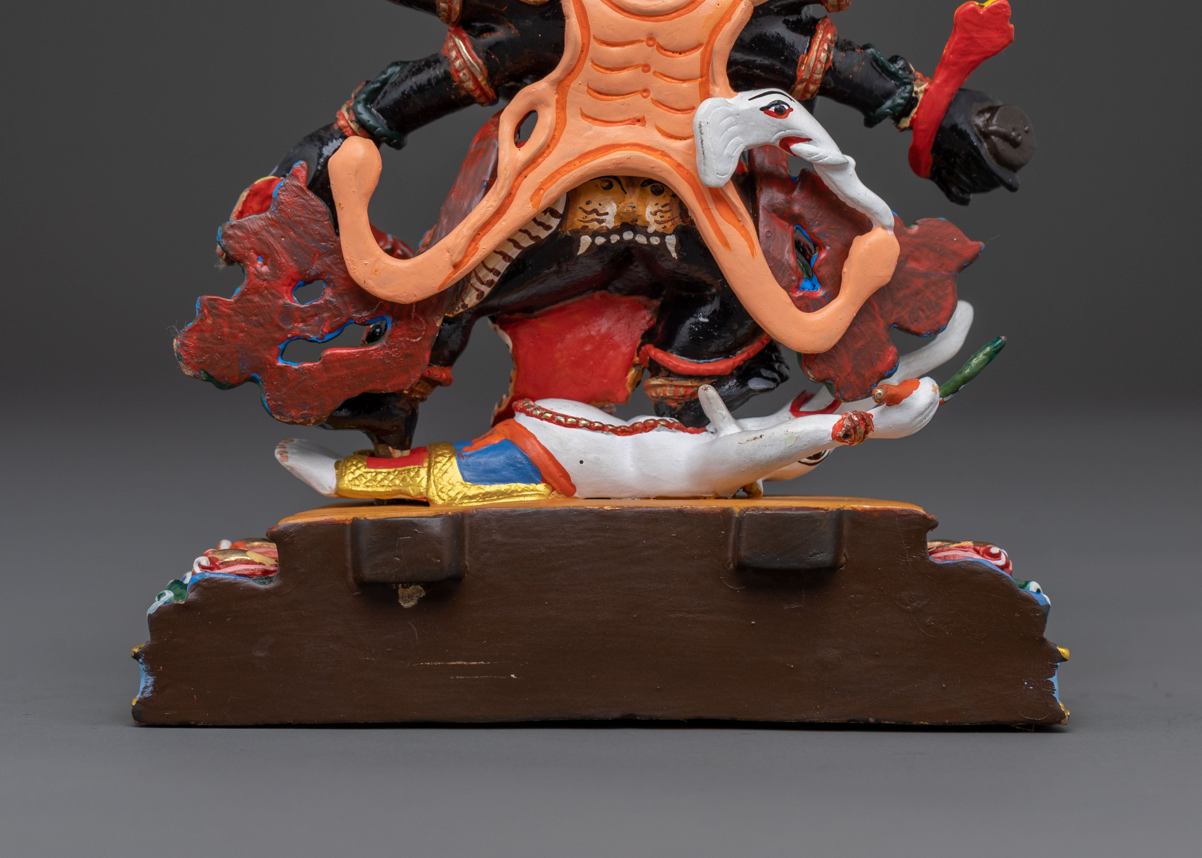 Sacred Statue of Six-Armed Mahakala: Fierce Protector