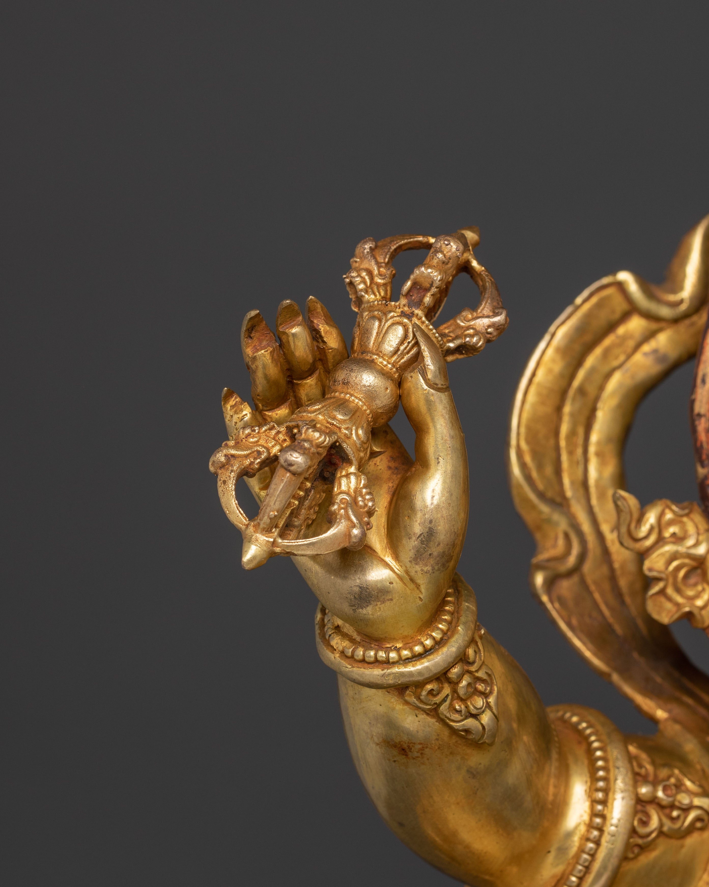 Vajrapani Protector Gilded Statue – Spiritual Decor