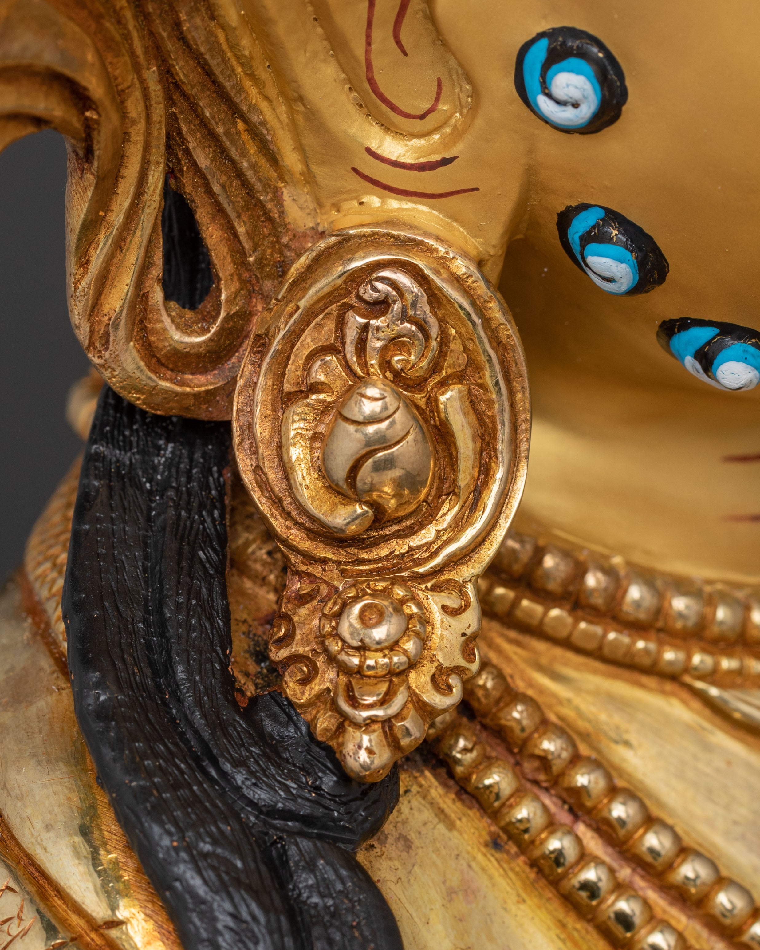 Golden Dzambhala Handcrafted Statue | Buddhist Decor