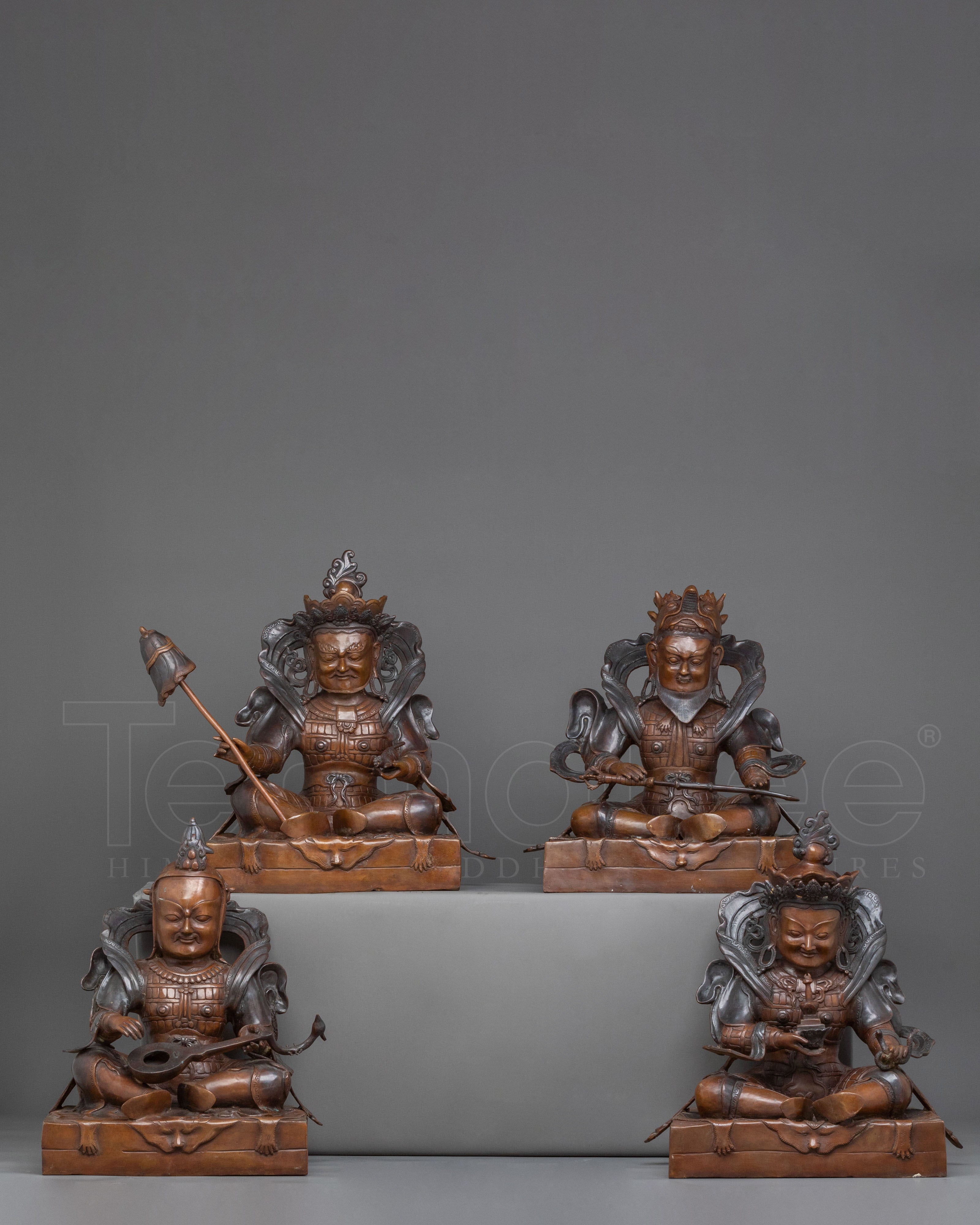Four Heavenly Kings Statues of Protection: Sacred Buddhist Guardians