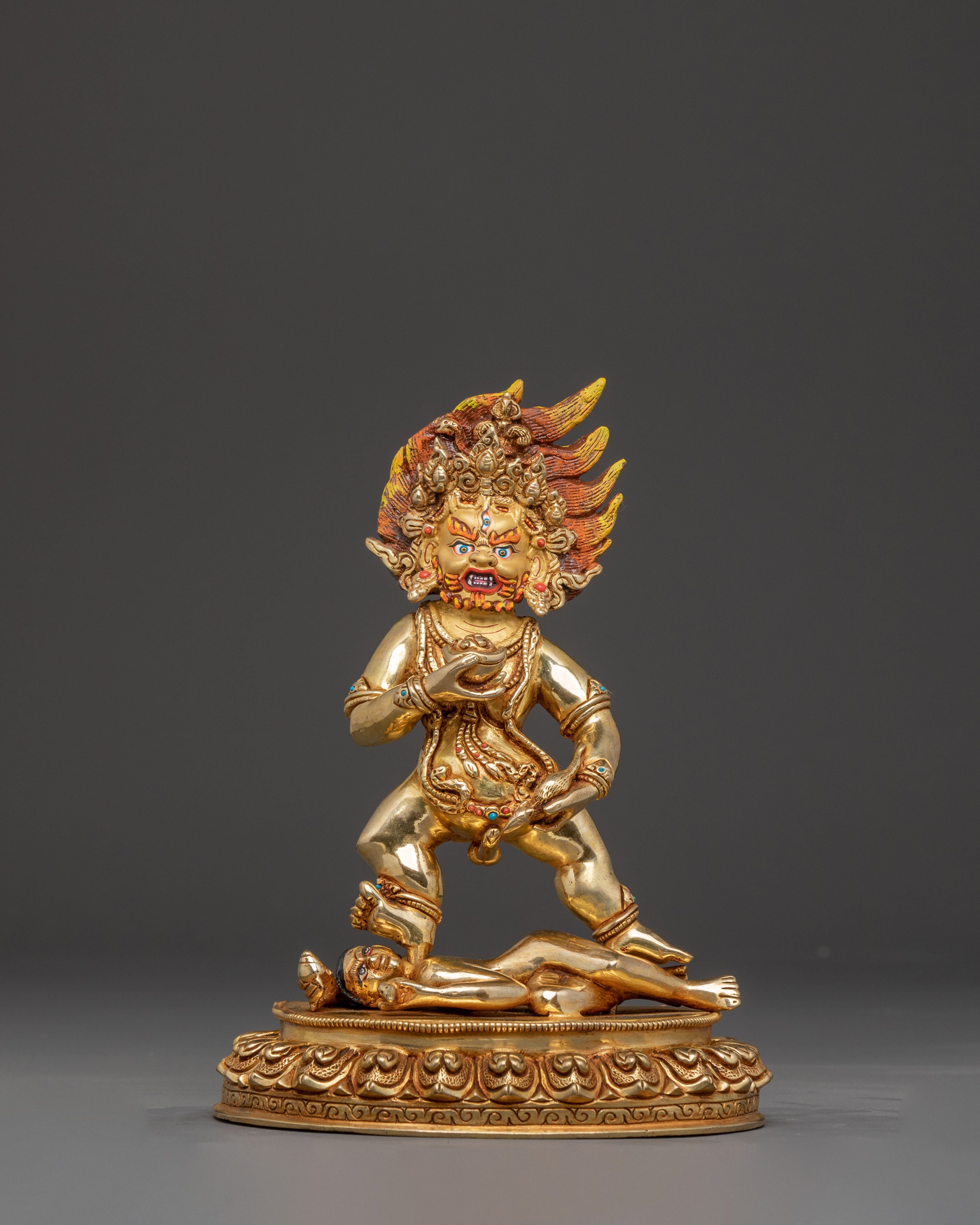 Black Dzambhala Guardian Statue | Spiritual Decor