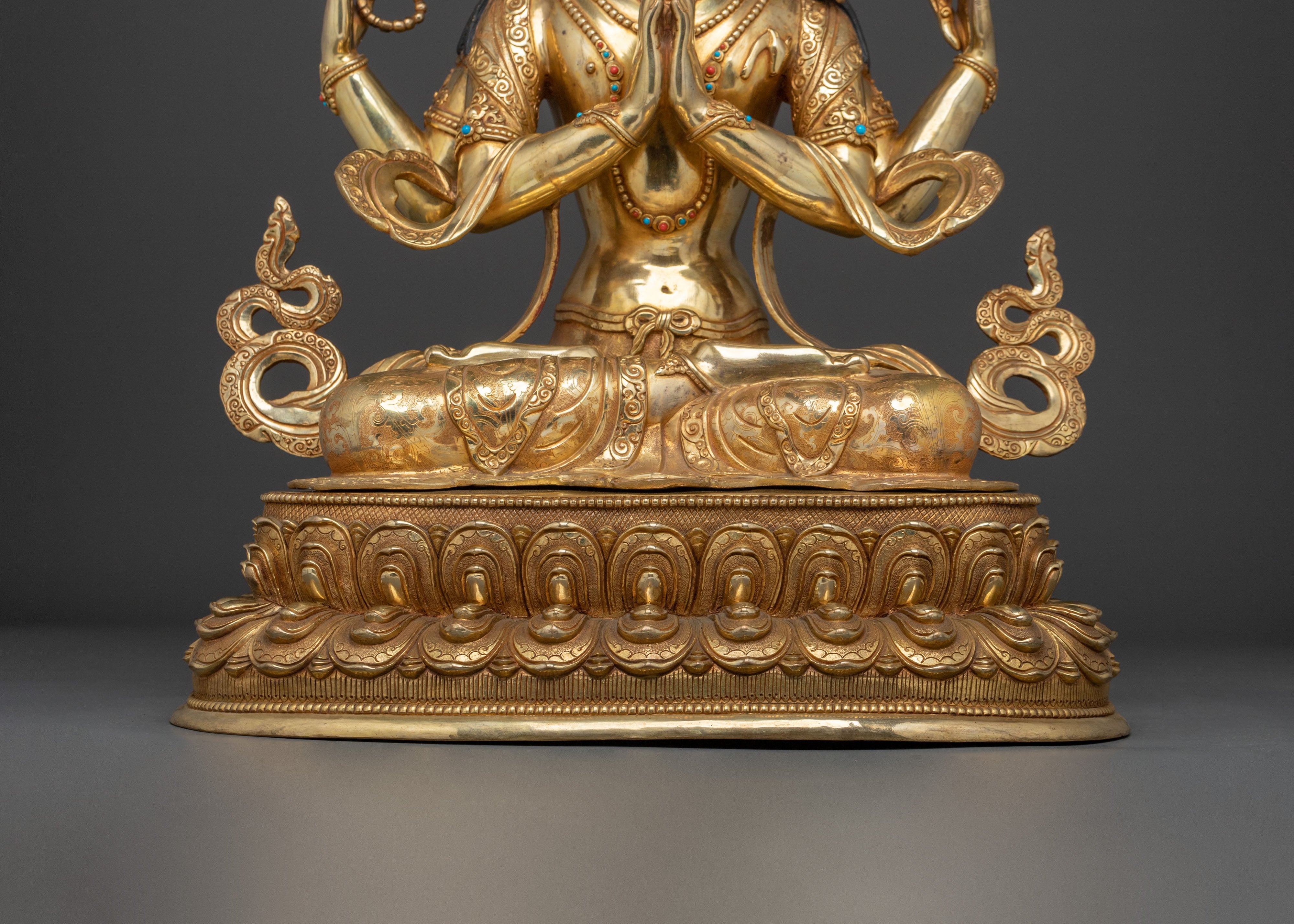 Tibetan Avalokiteshvara Spiritual Sculpture | Bodhisattva of Compassion