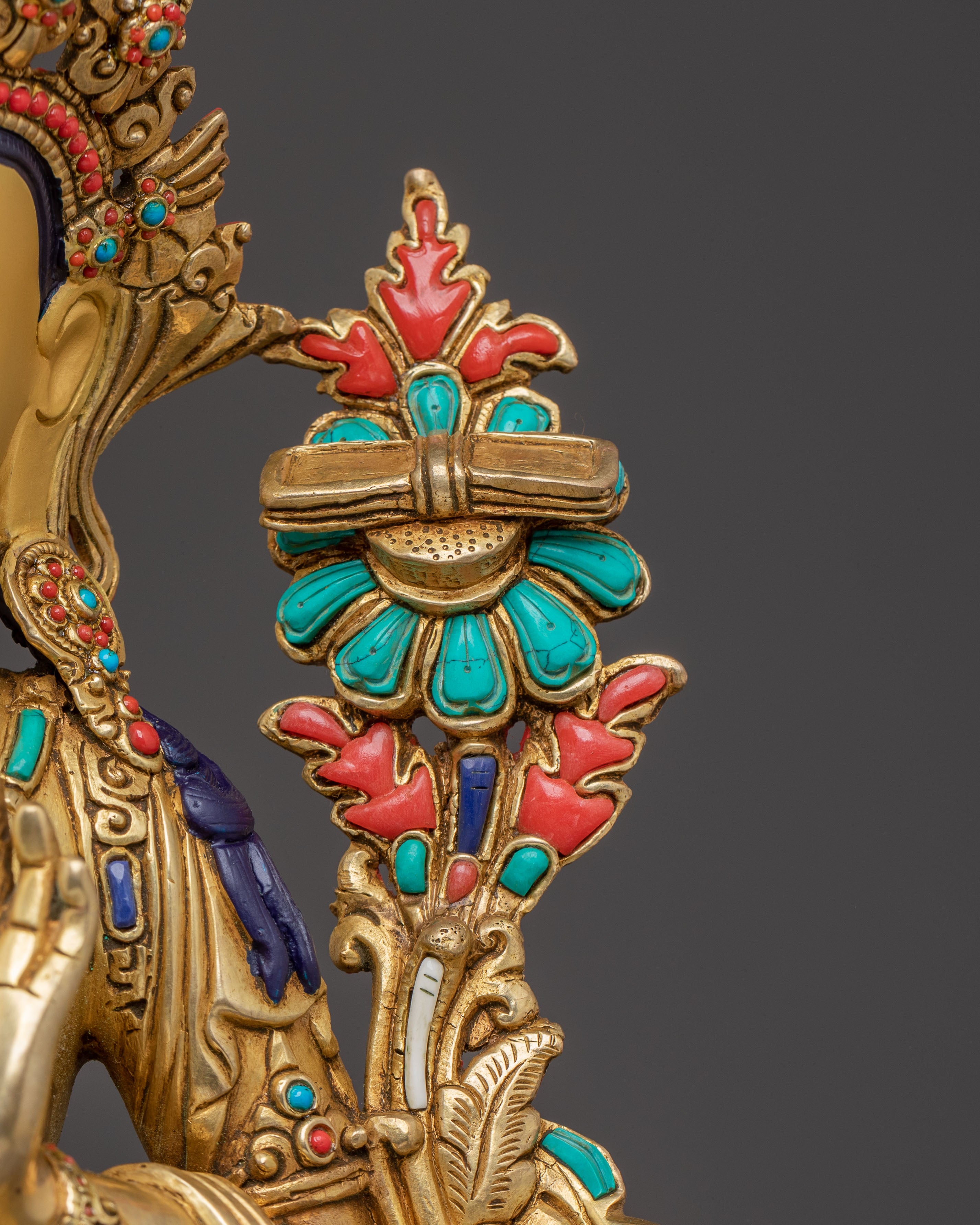 Sacred Manjushri Copper Statue of Wisdom