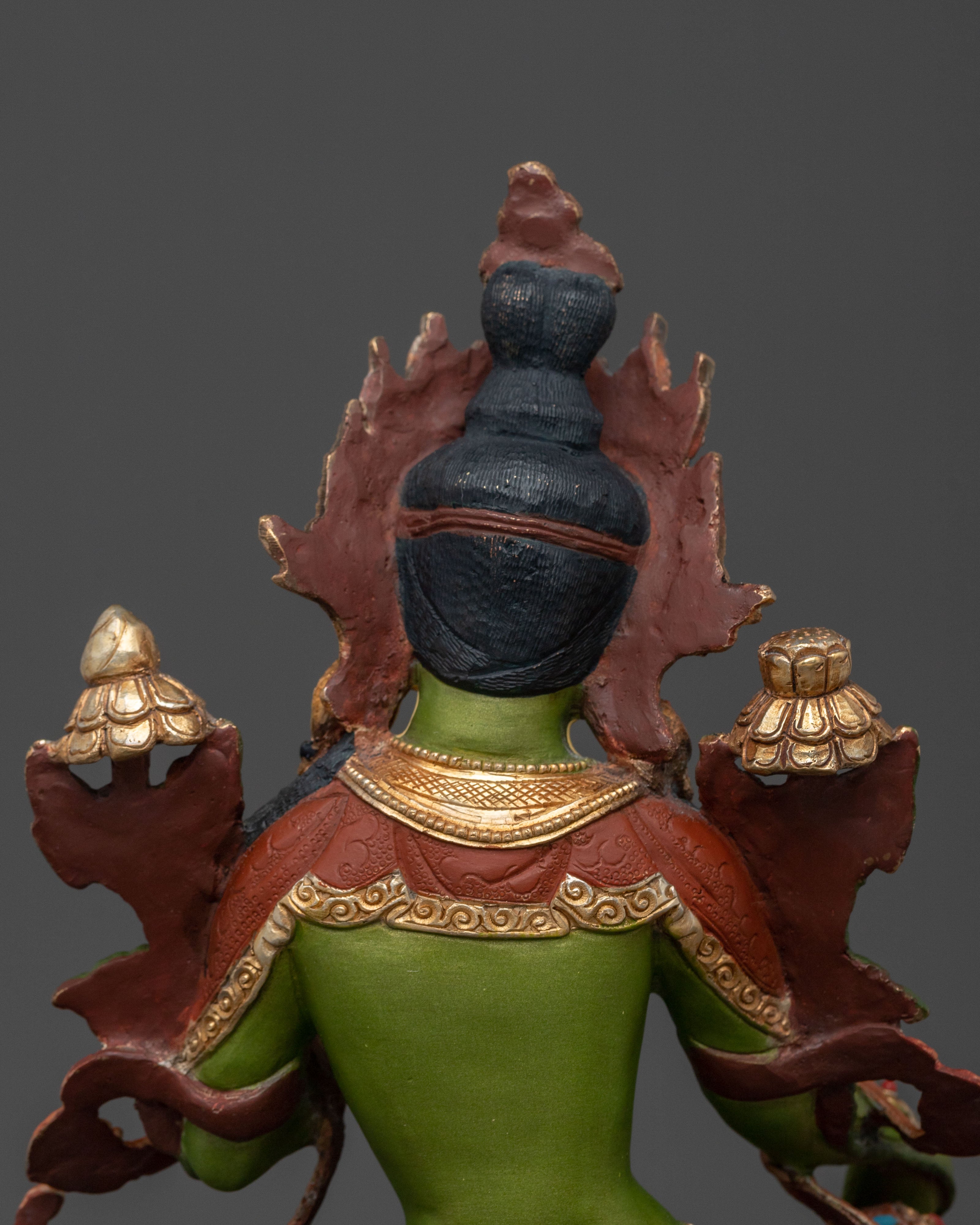 24K Gold Gilded Sacred Statue Set of Six Bodhisattva