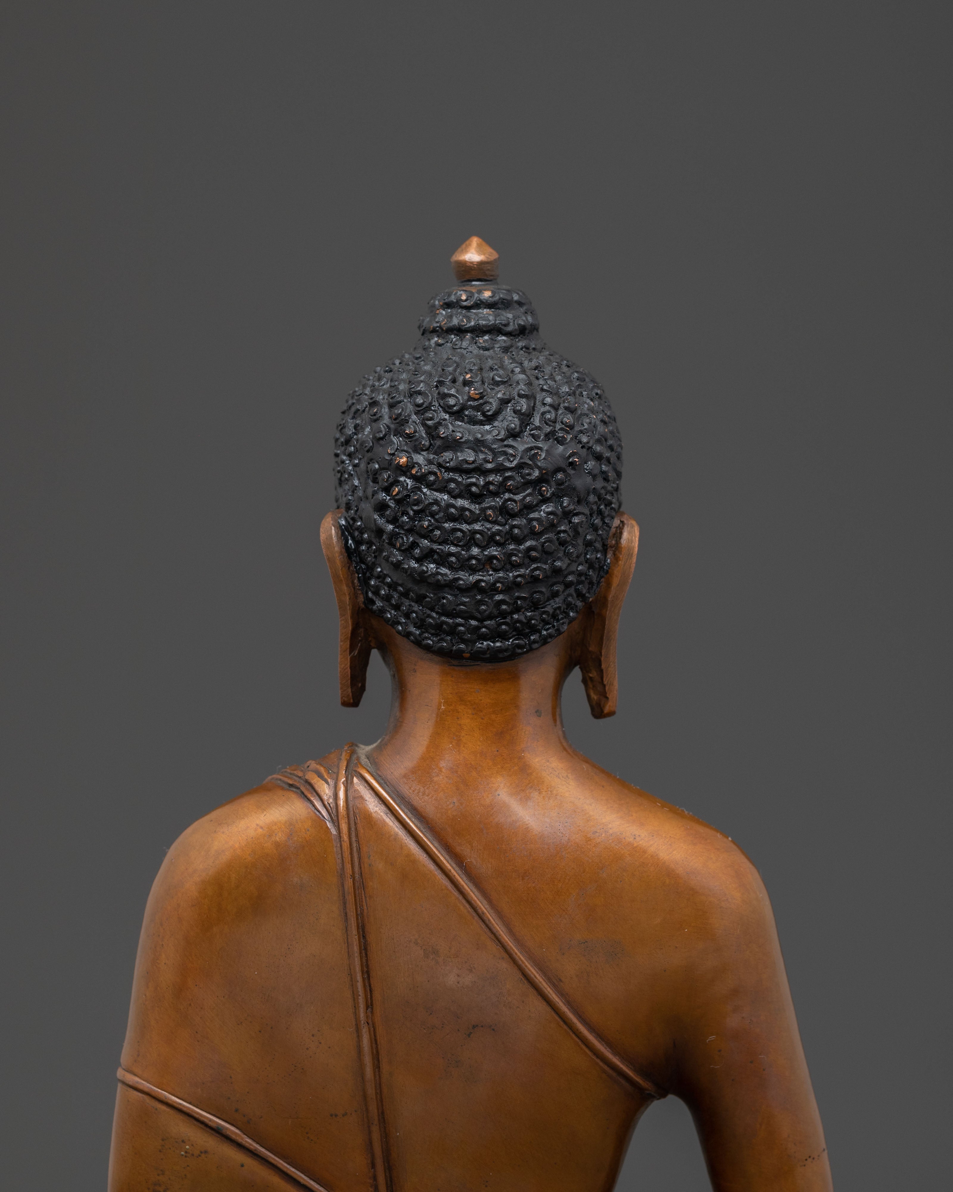 Amitabha Buddha Sacred Statue: Oxidized Serenity